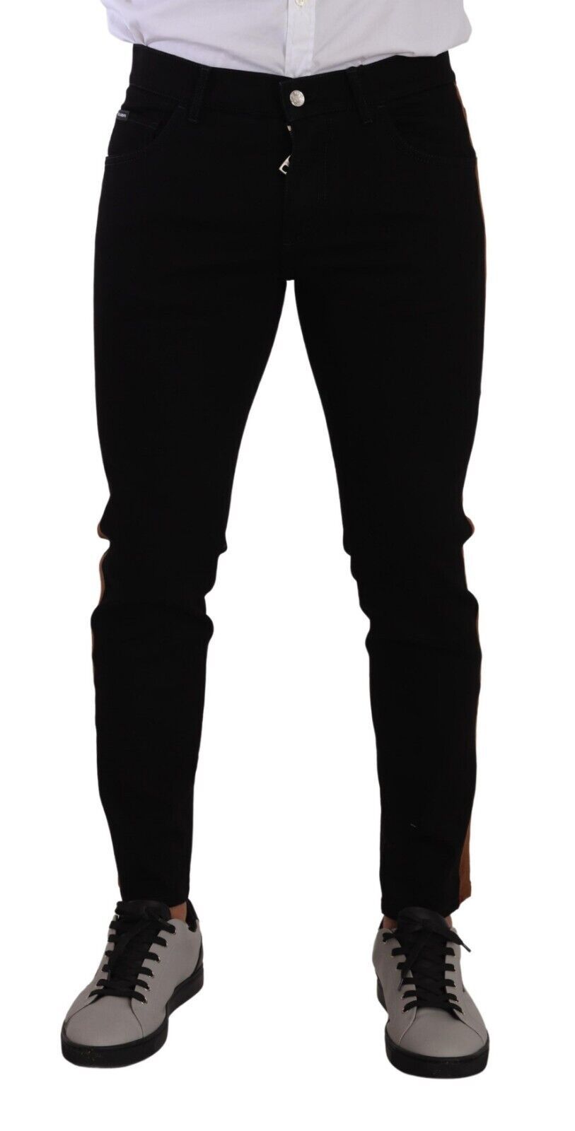 Dolce & Gabbana Black Cotton Stretch Skinny Denim Jeans - DEA STILOSA MILANO