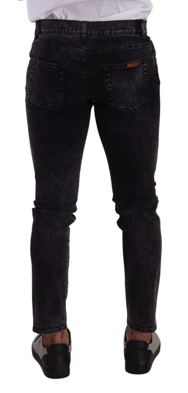 Dolce & Gabbana Black Cotton Stretch Skinny Denim Trouser Jeans - DEA STILOSA MILANO