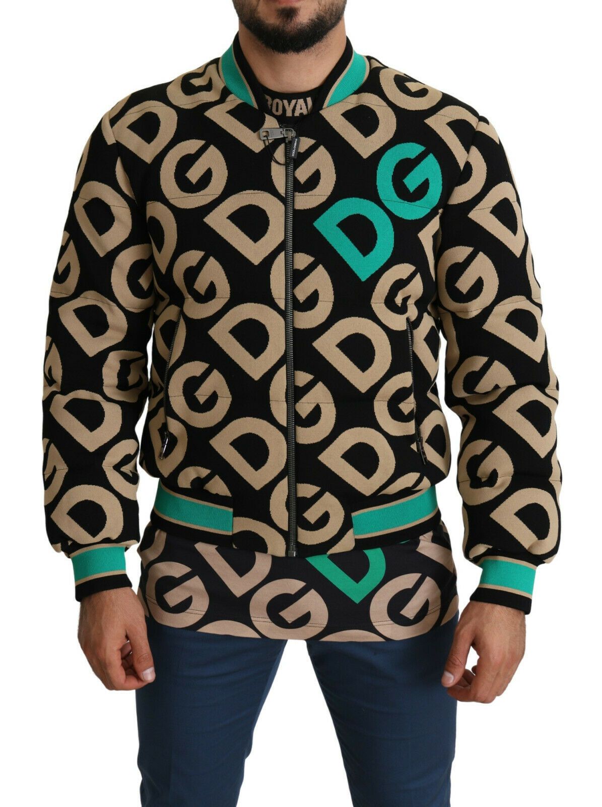 Dolce & Gabbana Multicolor DGMILLENNIALS Logo Print Jacket - DEA STILOSA MILANO
