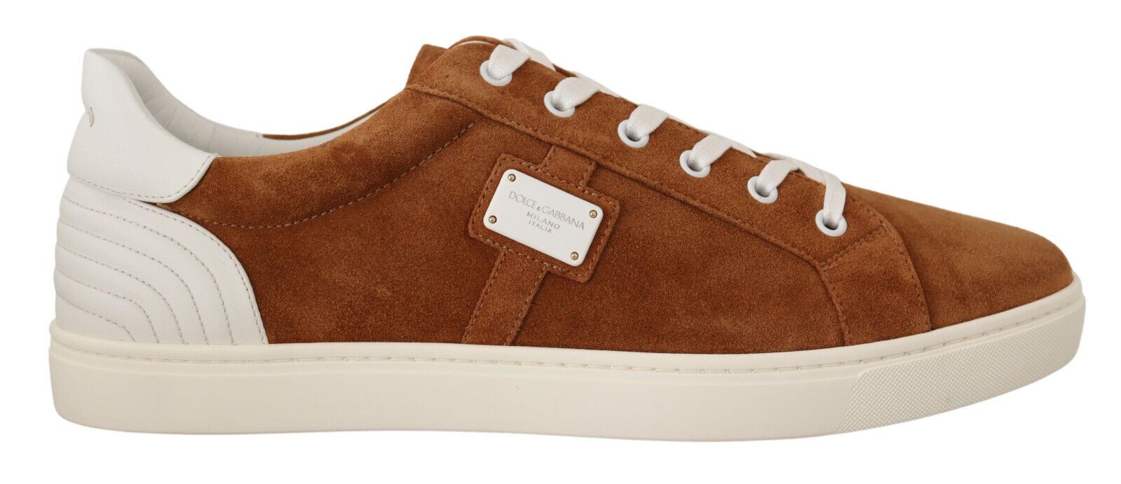 Dolce & Gabbana Brown Suede Leather Low Tops Sneakers Shoes - DEA STILOSA MILANO