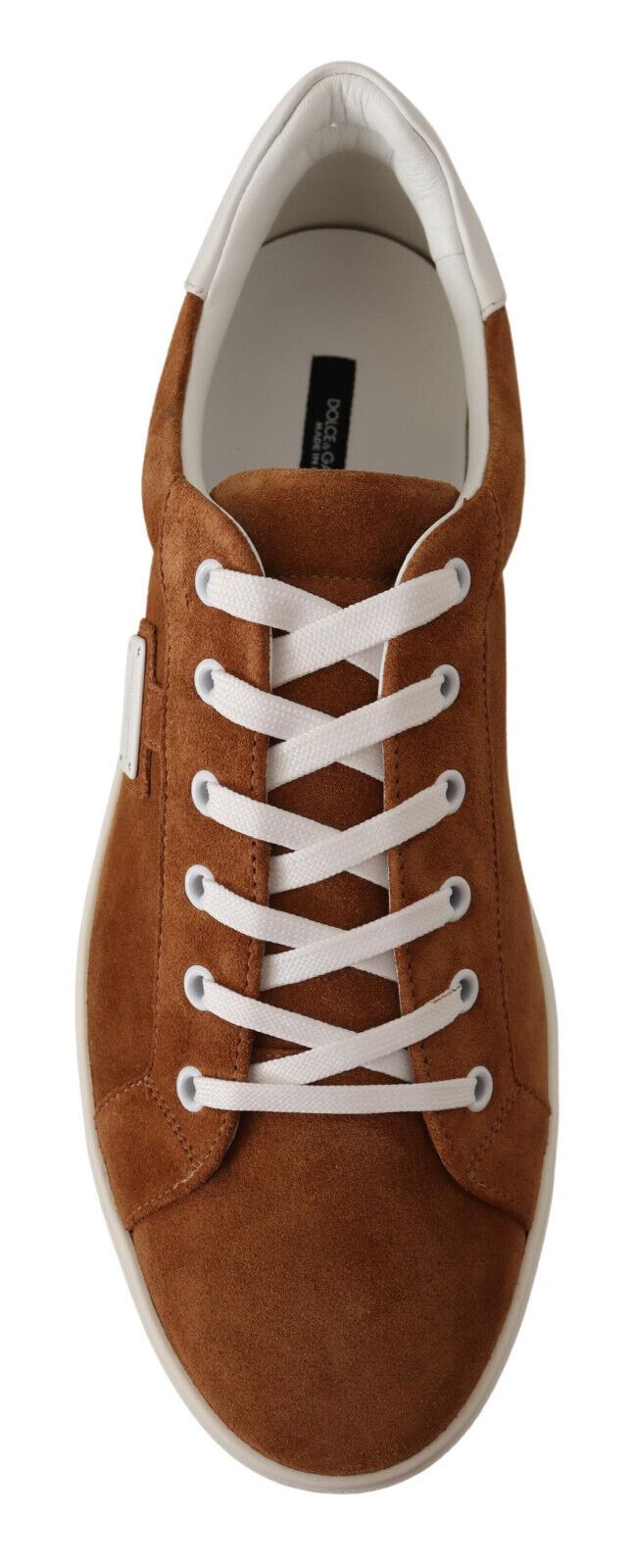 Dolce & Gabbana Brown Suede Leather Low Tops Sneakers Shoes - DEA STILOSA MILANO