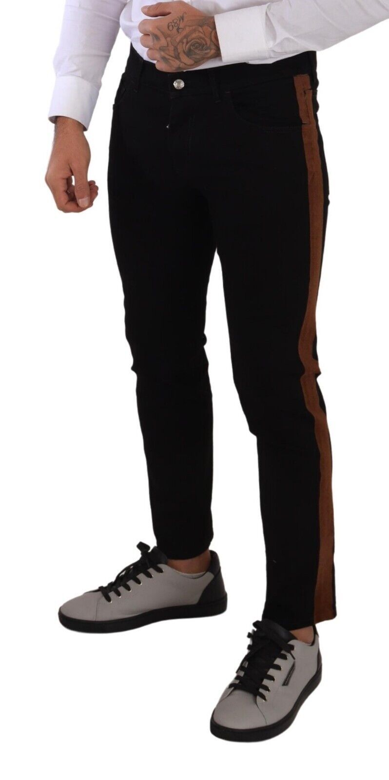 Dolce & Gabbana Black Cotton Stretch Skinny Denim Jeans - DEA STILOSA MILANO