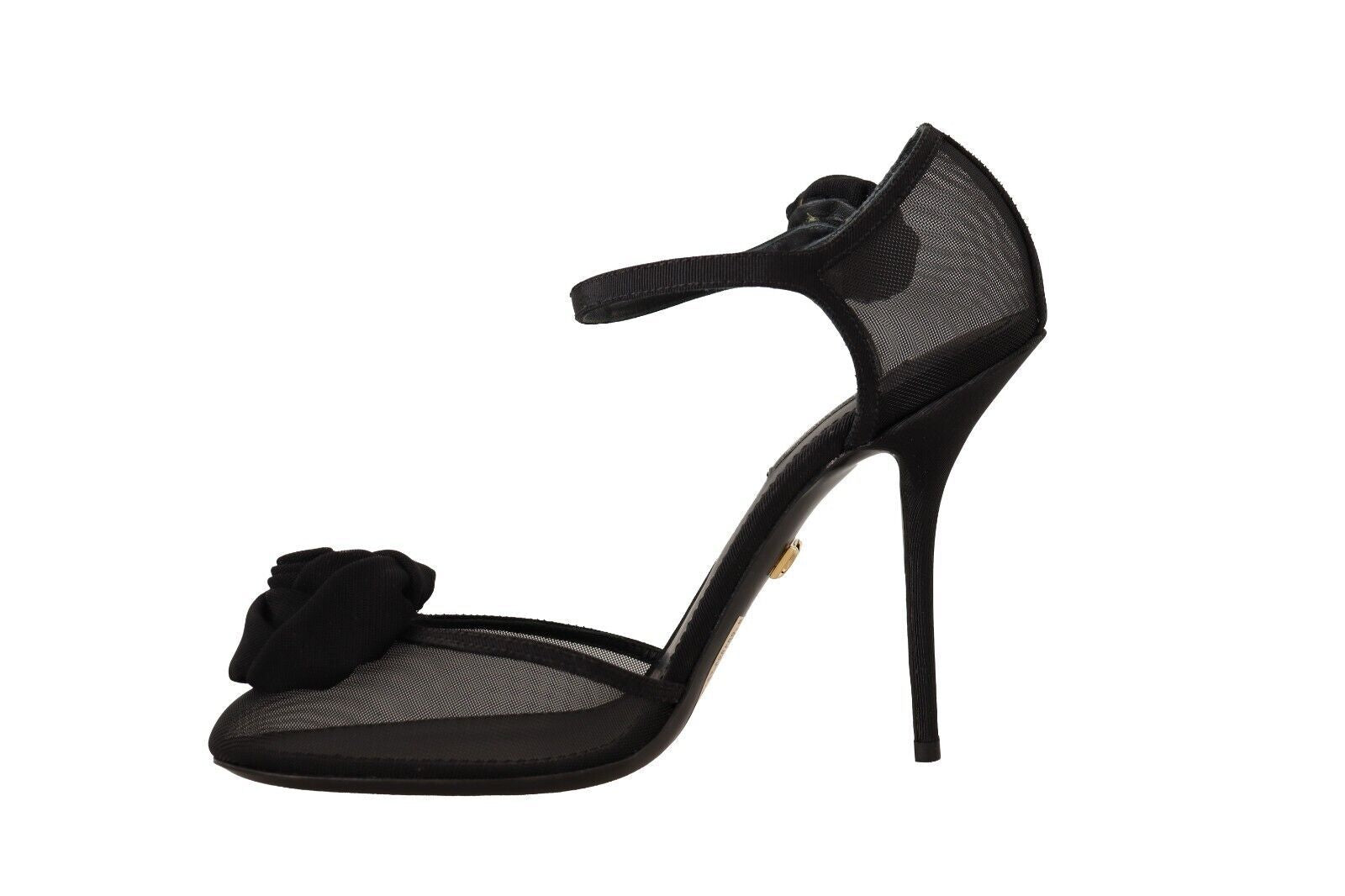 Dolce & Gabbana Black Mesh Ankle Strap High Heels Pumps Shoes - DEA STILOSA MILANO