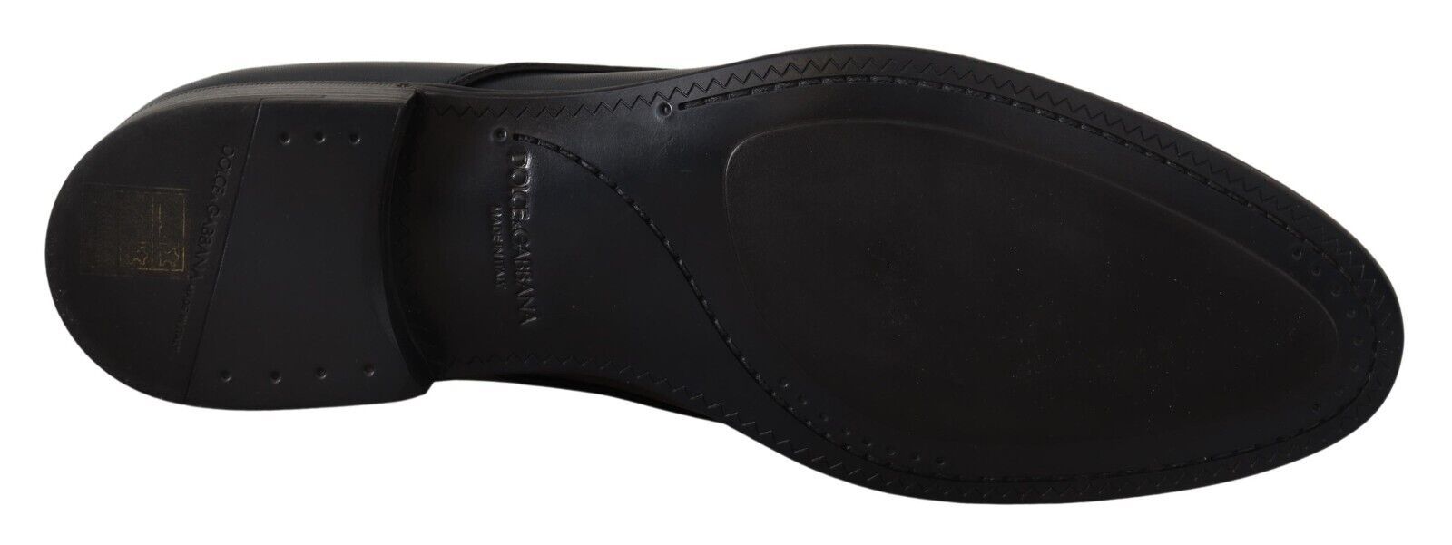 Dolce & Gabbana Navy Blue Leather Lace Up Formal Derby Shoes - DEA STILOSA MILANO