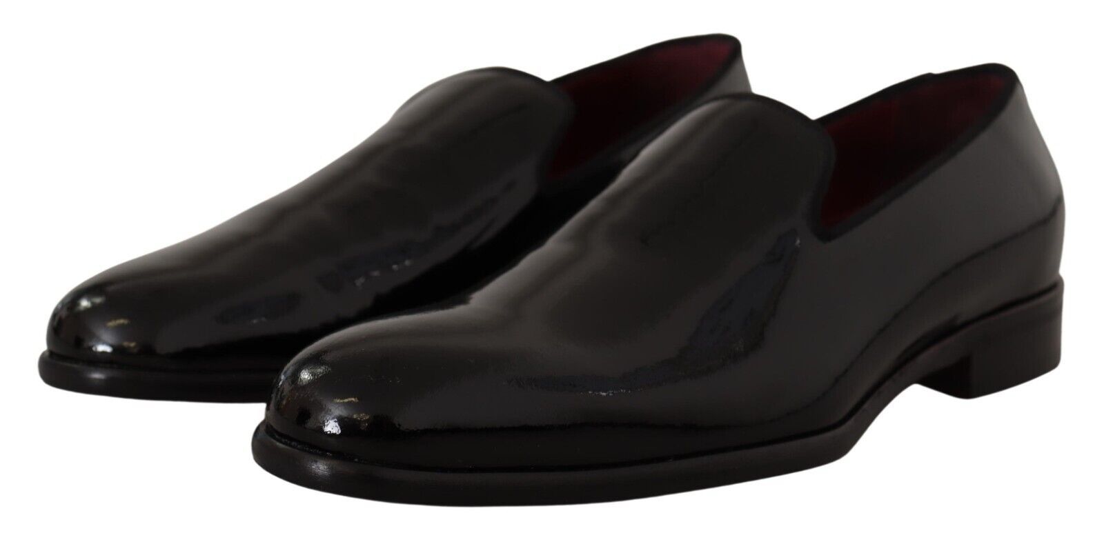 Dolce & Gabbana Black Patent Leather Formal Loafers Dress Shoes - DEA STILOSA MILANO