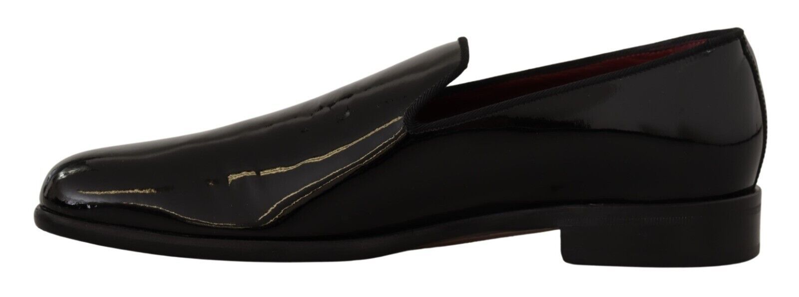 Dolce & Gabbana Black Patent Leather Formal Loafers Dress Shoes - DEA STILOSA MILANO