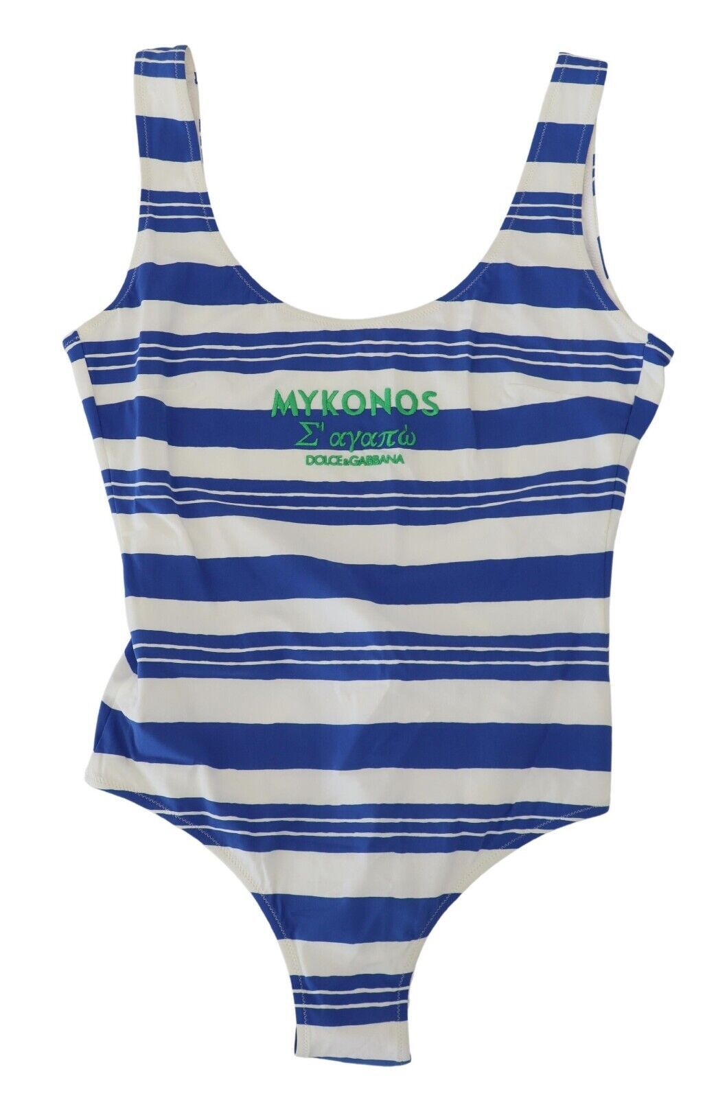 Dolce & Gabbana Blue Striped One Piece Women Beachwear Bikini - DEA STILOSA MILANO