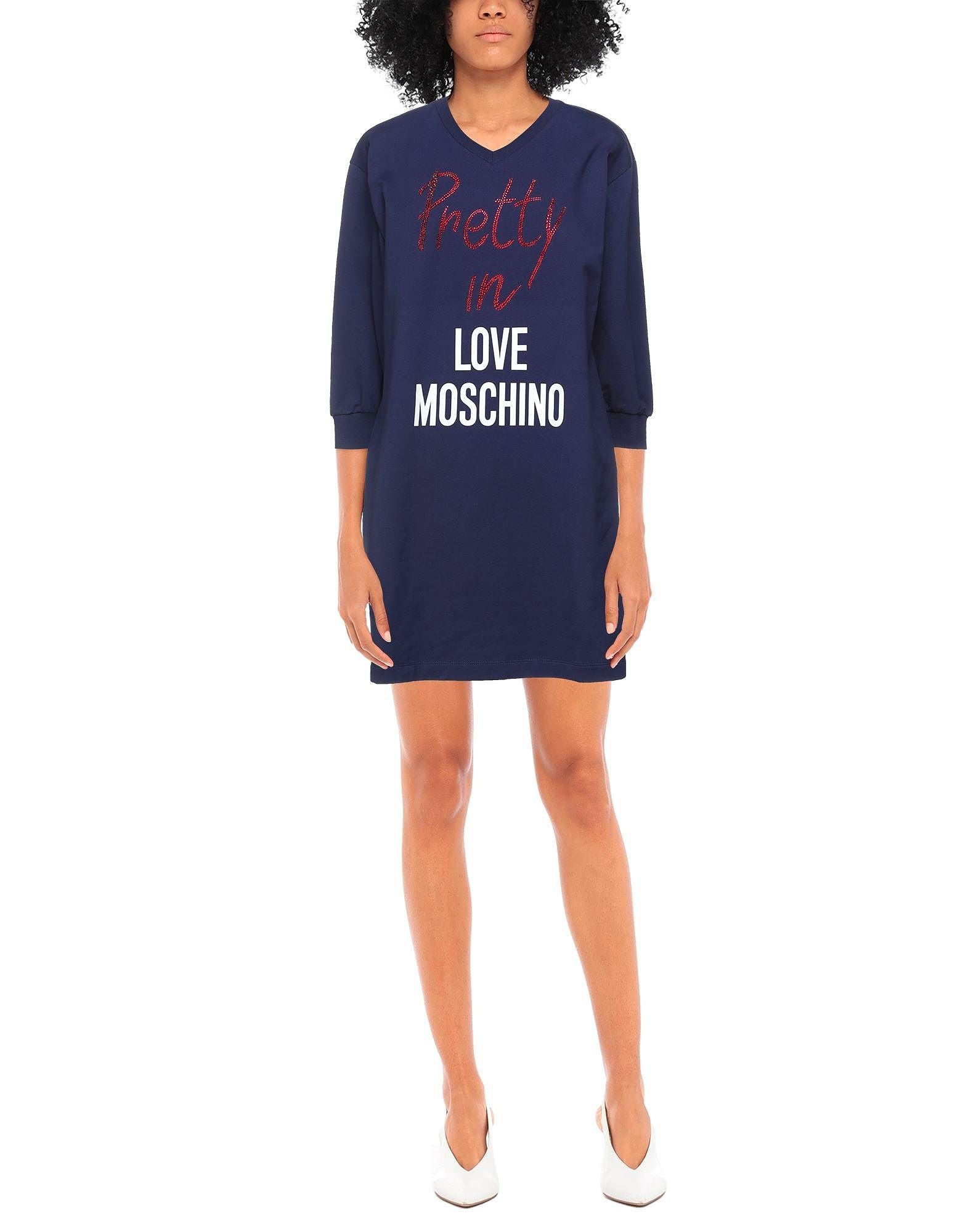 Love Moschino Blue Cotton Dress - DEA STILOSA MILANO