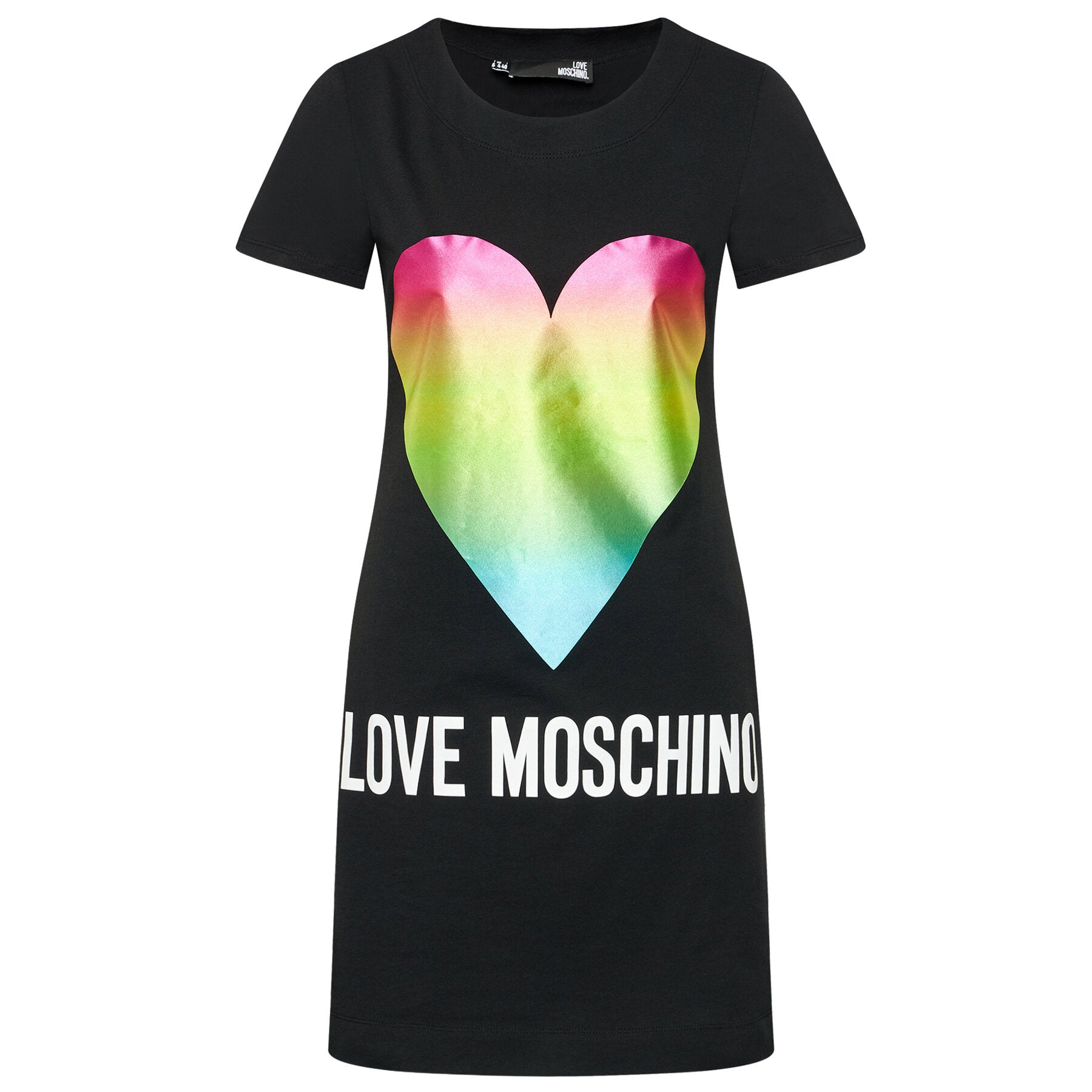 Love Moschino Black Cotton Dress - DEA STILOSA MILANO