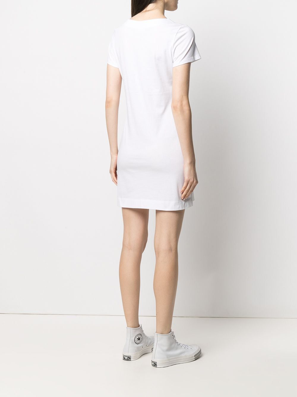Love Moschino White Cotton Dress - DEA STILOSA MILANO