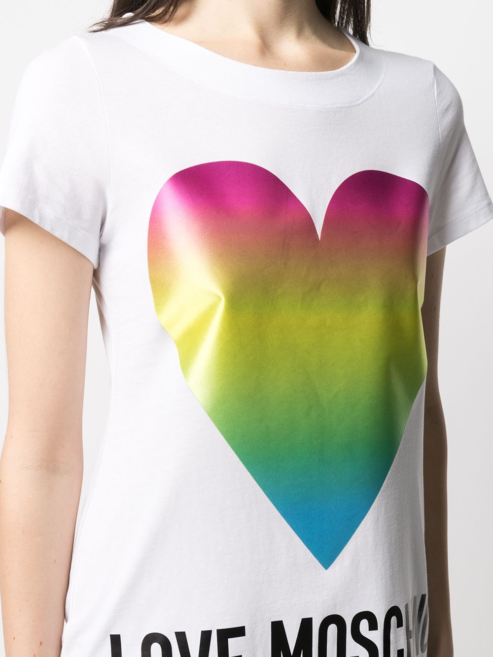 Love Moschino White Cotton Dress - DEA STILOSA MILANO