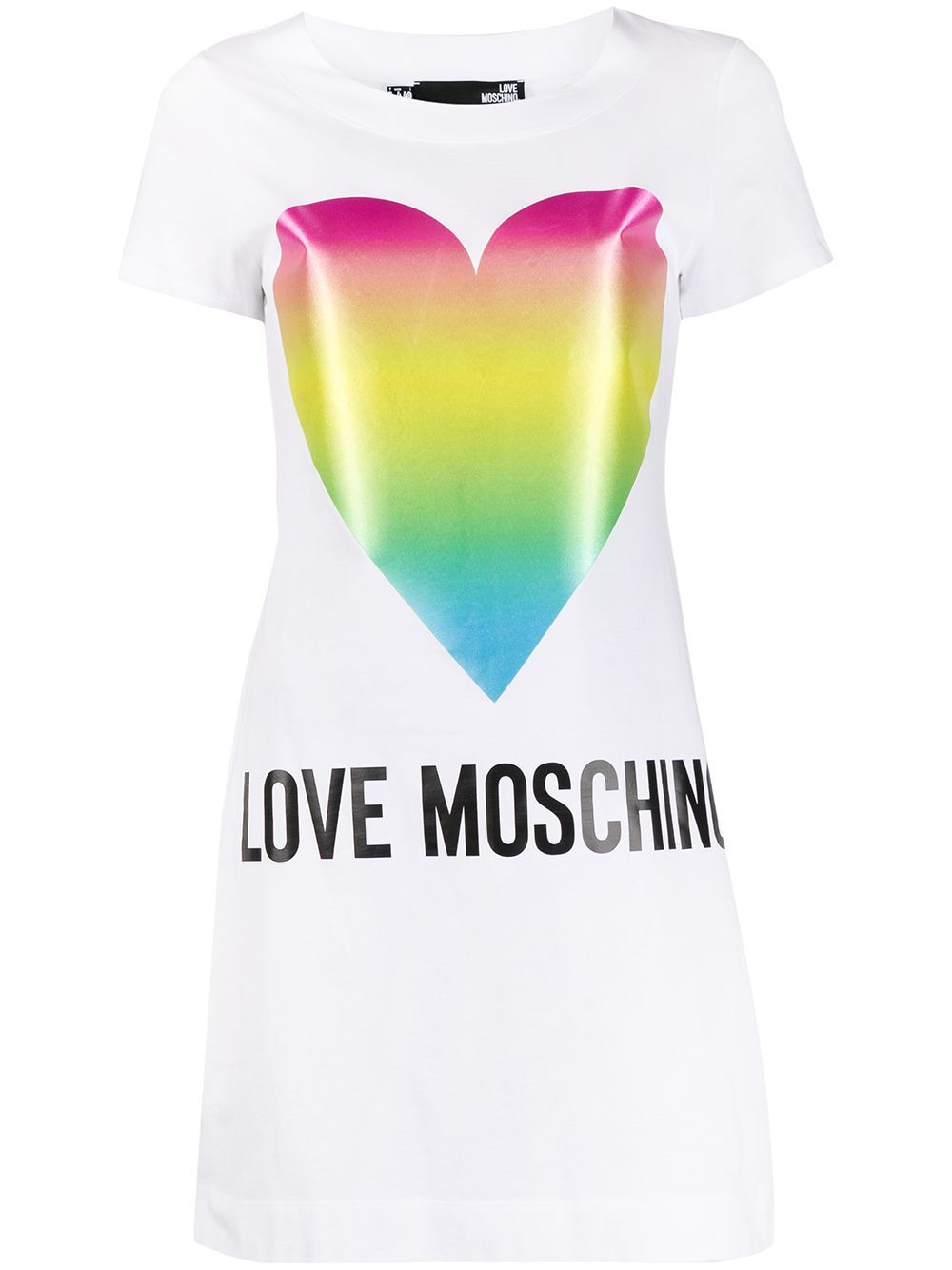 Love Moschino White Cotton Dress - DEA STILOSA MILANO