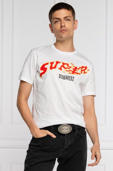 Dsquared² White Cotton T-Shirt - DEA STILOSA MILANO