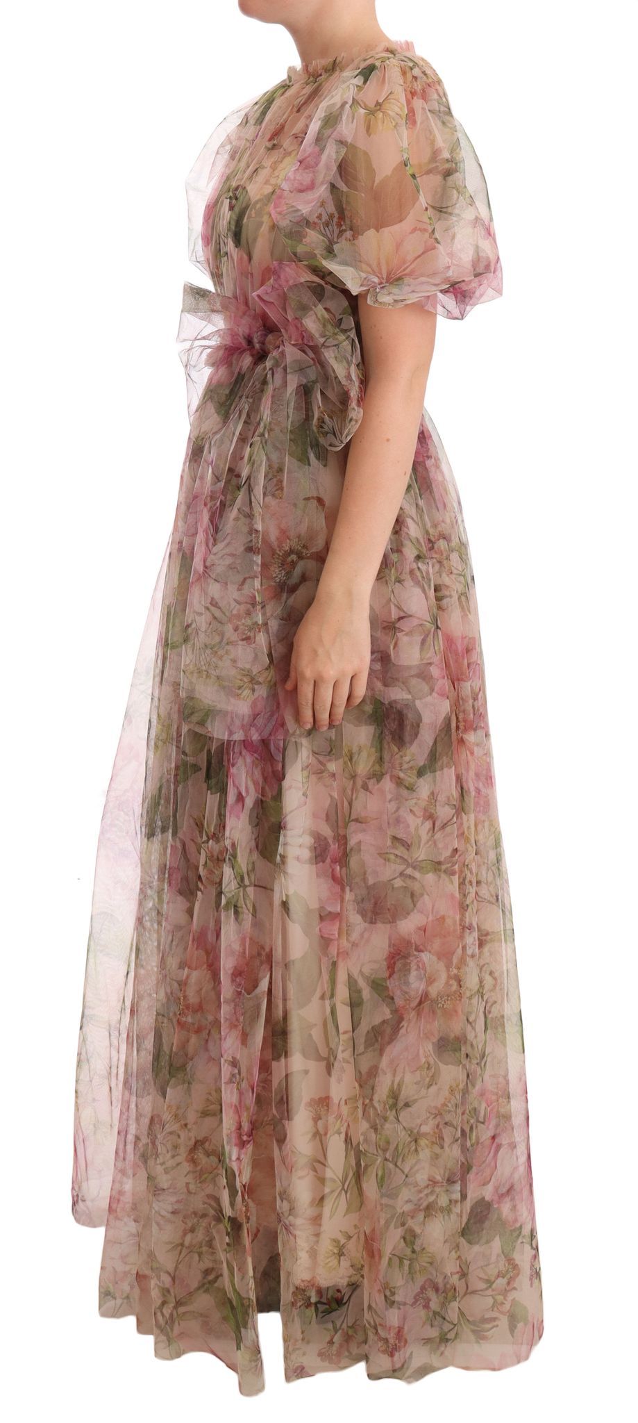 Dolce & Gabbana Multicolor Floral Print Long Maxi Gown Dress - DEA STILOSA MILANO