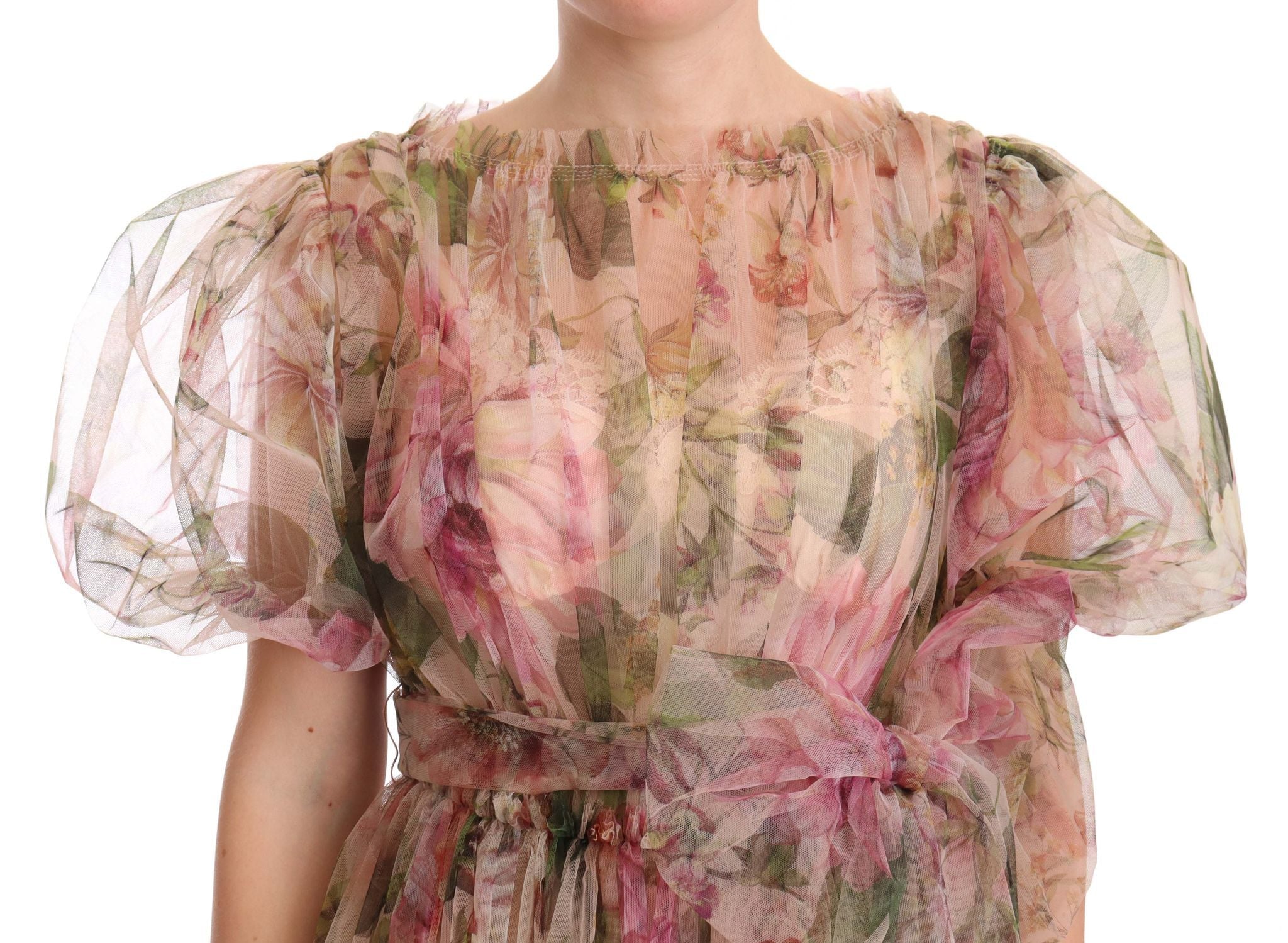 Dolce & Gabbana Multicolor Floral Print Long Maxi Gown Dress - DEA STILOSA MILANO