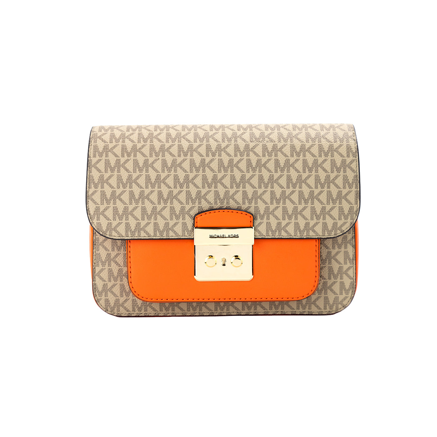 Michael Kors Sloan Editor Medium PVC Poppy Leather Flap Messenger Bag Purse - DEA STILOSA MILANO