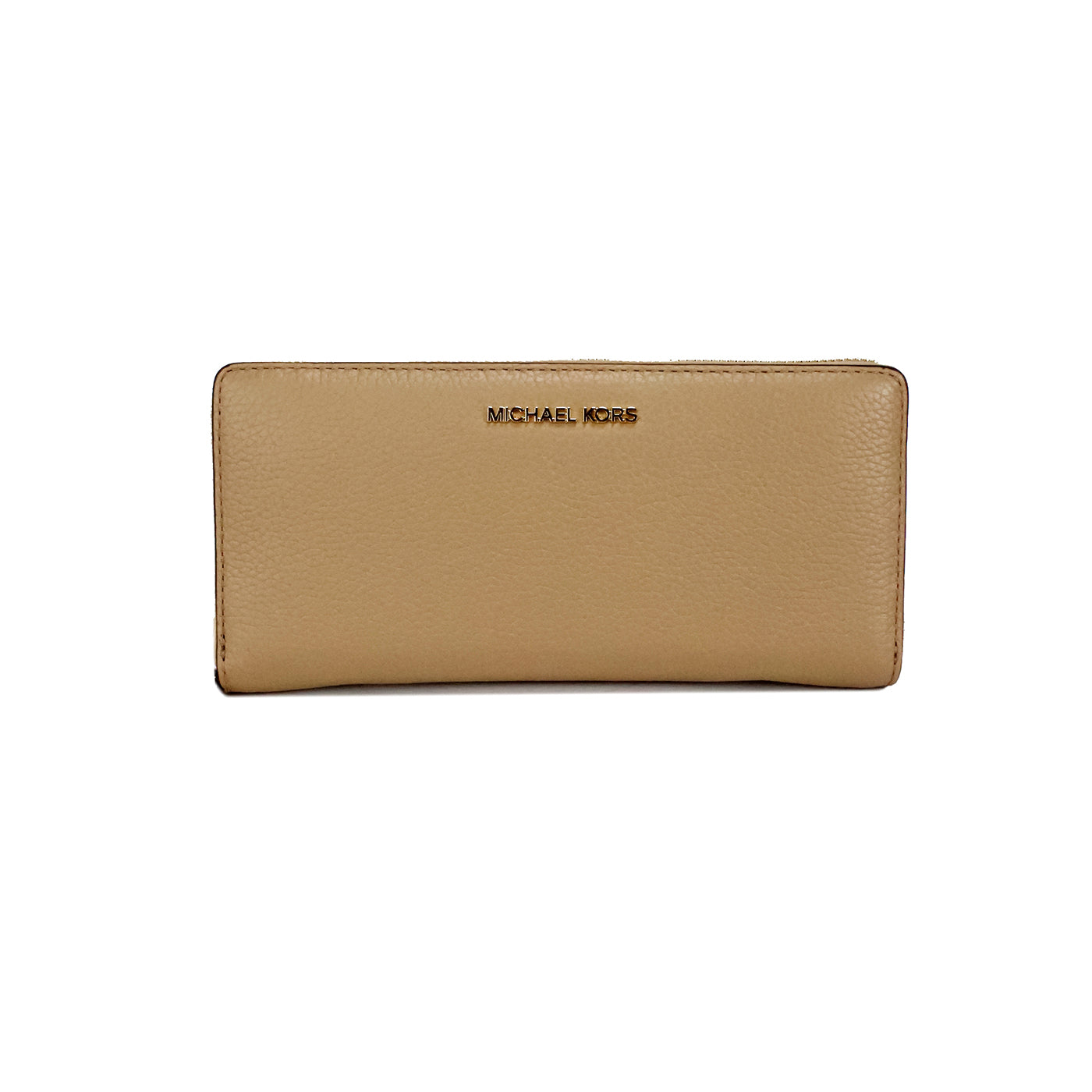 Michael Kors Jet Set Travel Large Camel Leather Continental Wristlet Wallet - DEA STILOSA MILANO