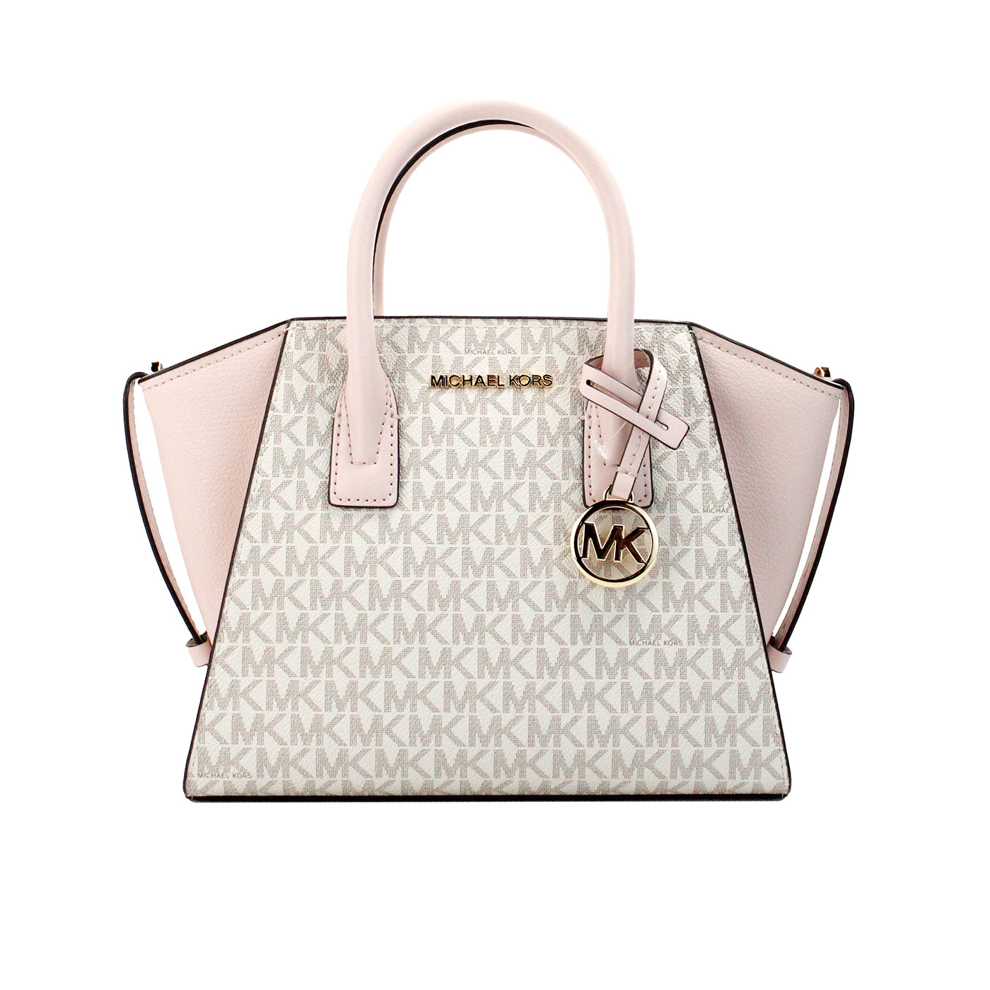 Michael Kors Avril Small Powder Blush PVC Leather Top Zip Satchel Crossbody Bag - DEA STILOSA MILANO