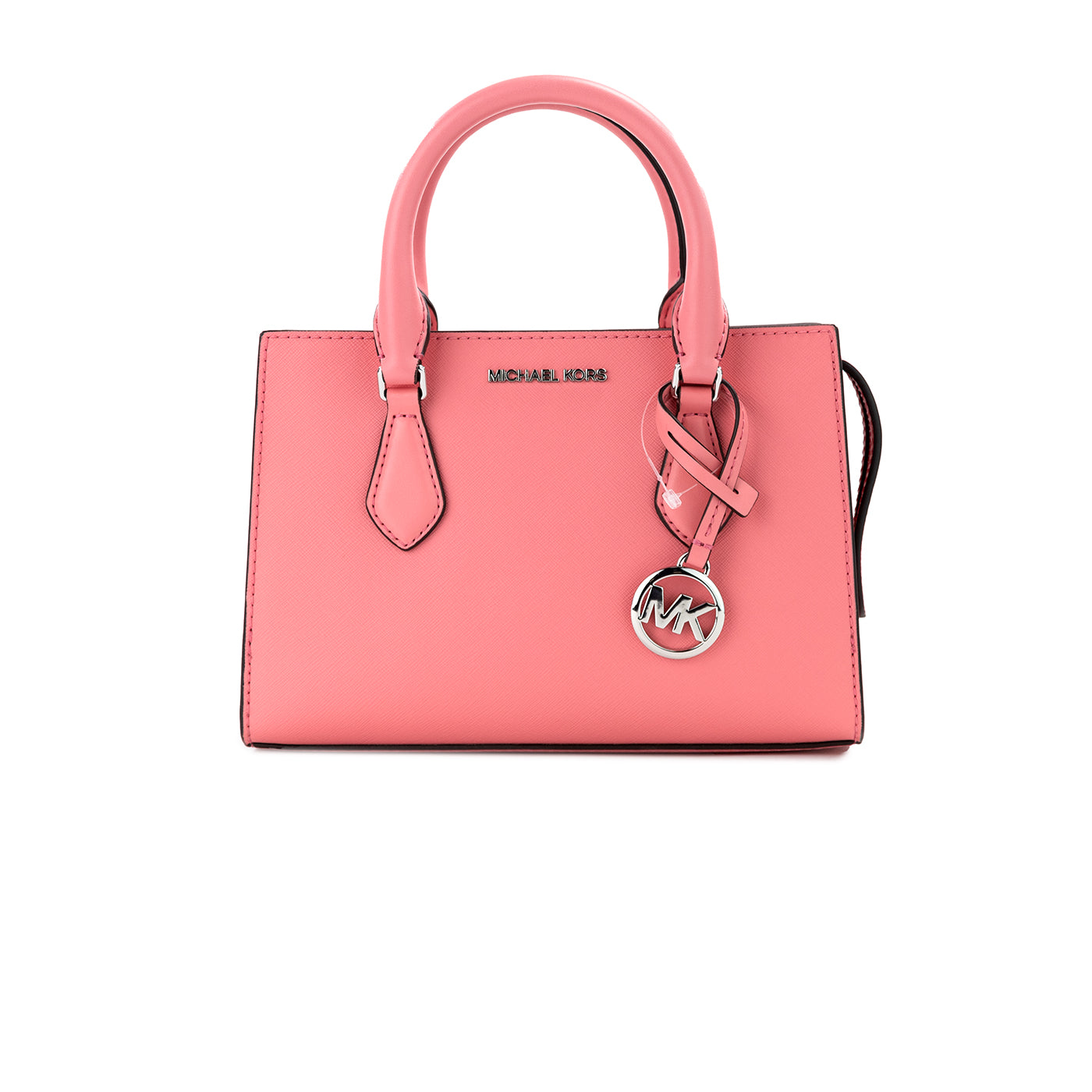 Michael Kors Sheila Small Tea Rose Vegan Leather Center Zip Satchel Purse Bag - DEA STILOSA MILANO