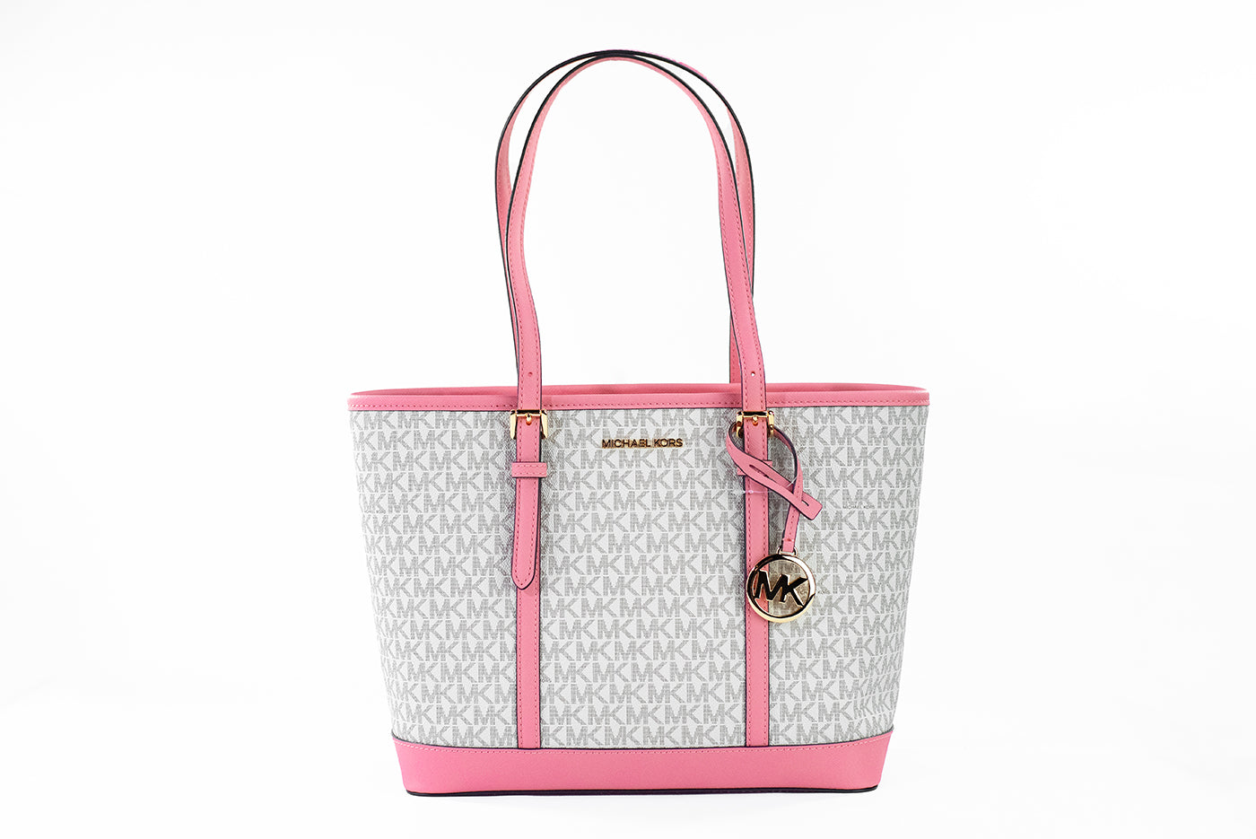 Michael Kors Jet Set Travel Small Primrose Multi PVC Shoulder Tote Handbag Purse - DEA STILOSA MILANO