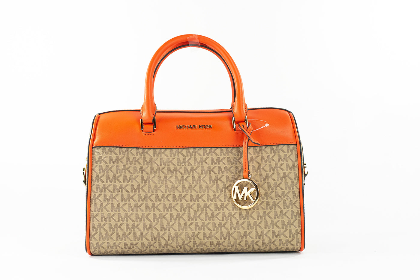 Michael Kors Travel Medium Poppy Signature PVC Duffle Crossbody Handbag Purse - DEA STILOSA MILANO