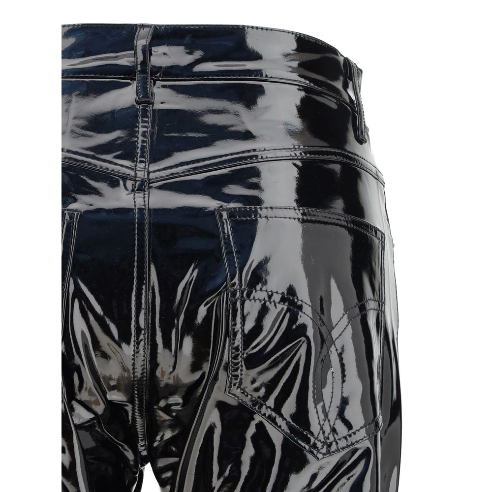 Fiorucci Black Polyethylene Casual Pants