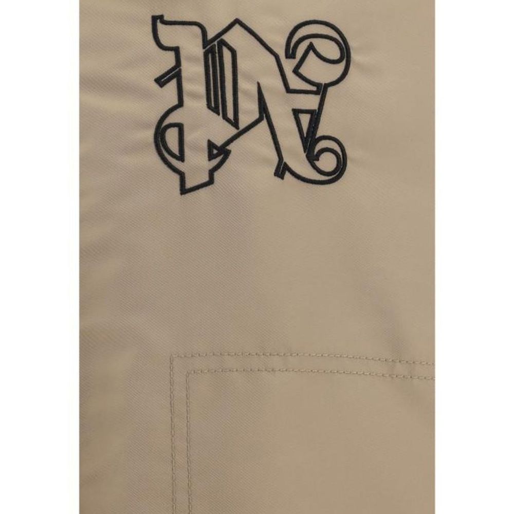 Palm Angels Beige Polyamide Bomber
