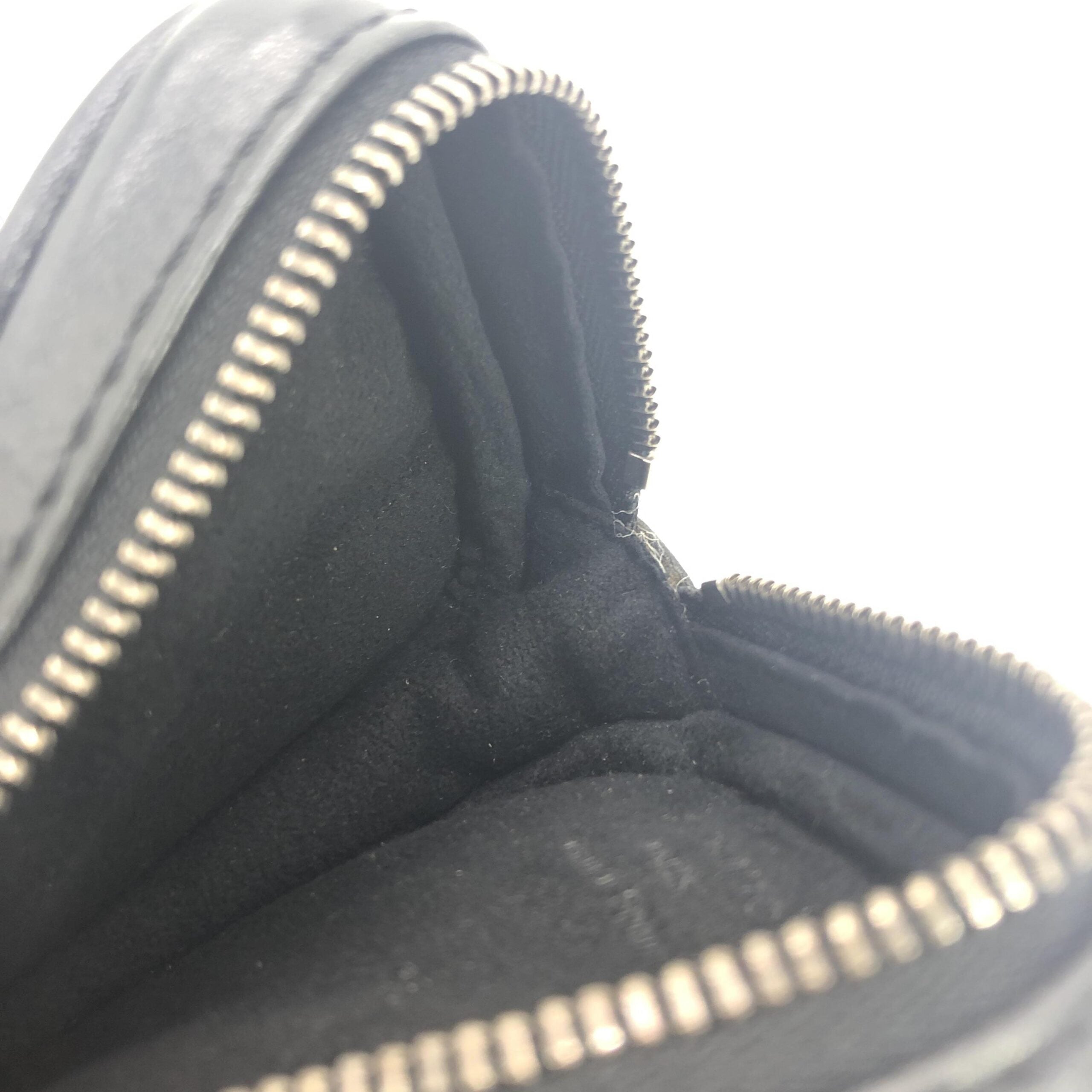 Louis Vuitton Black Leather Zippered Carrying Case