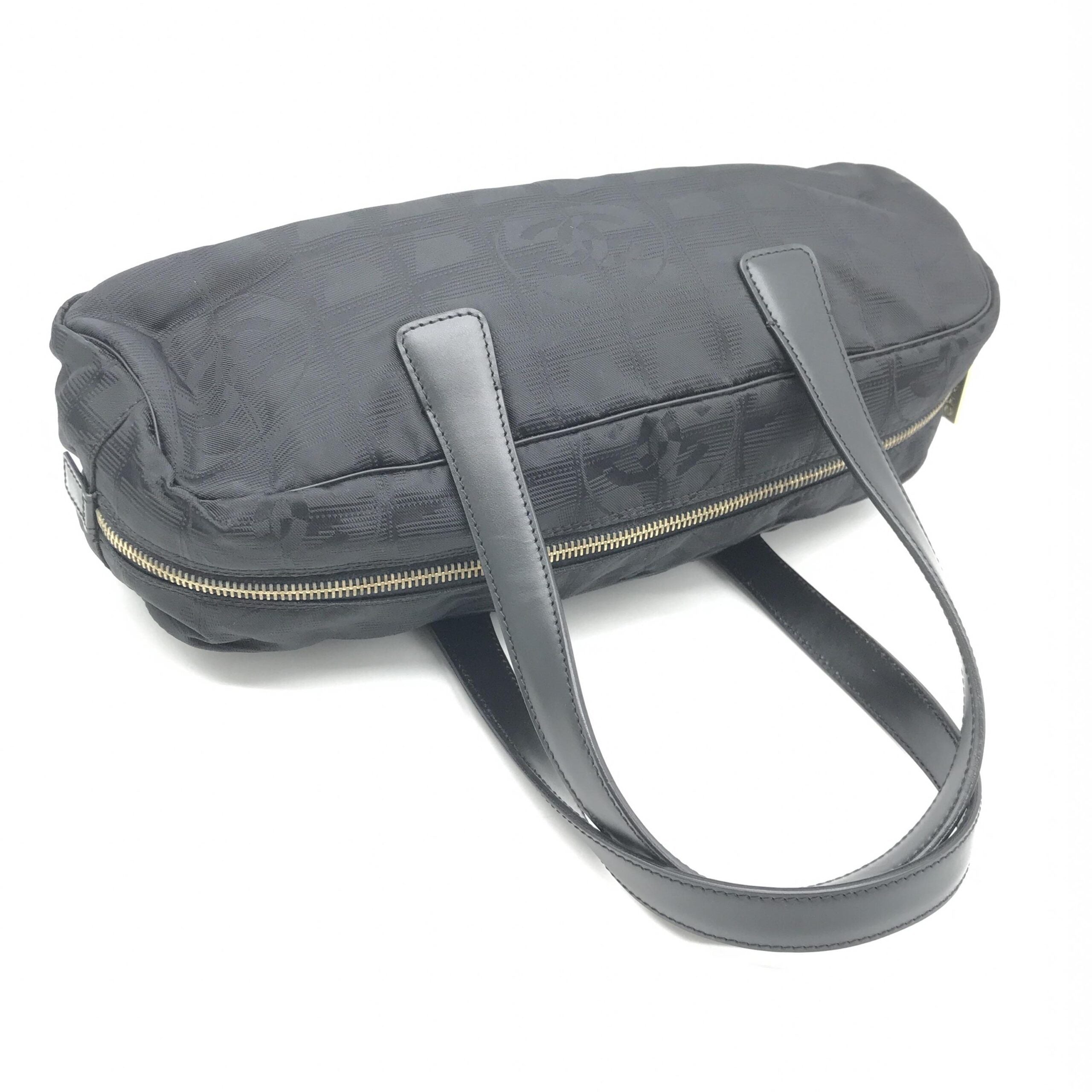 Chanel Black Nylon Travel Handbag