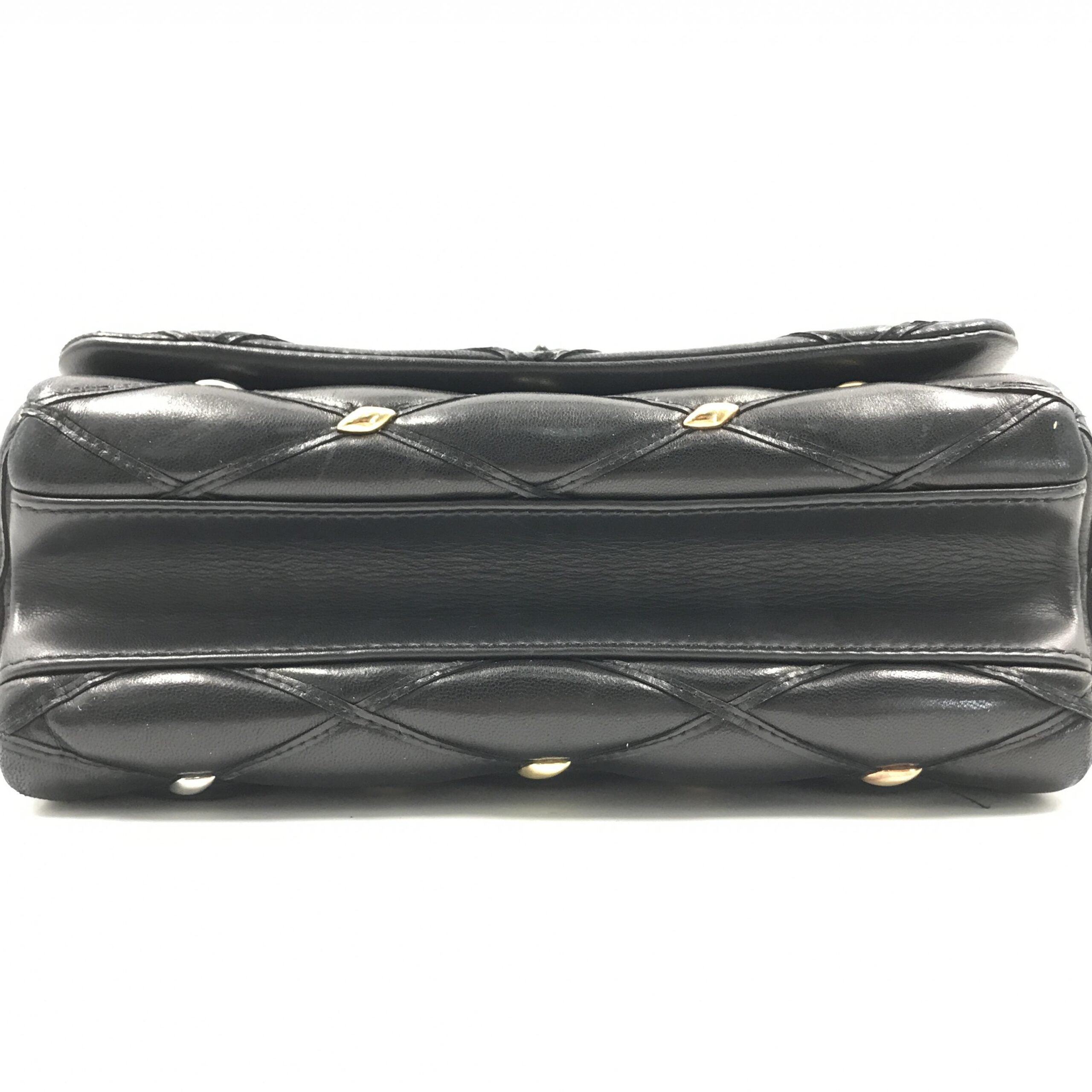 Louis Vuitton Black Quilted Studded Leather GO-14 Malletage PM Bag