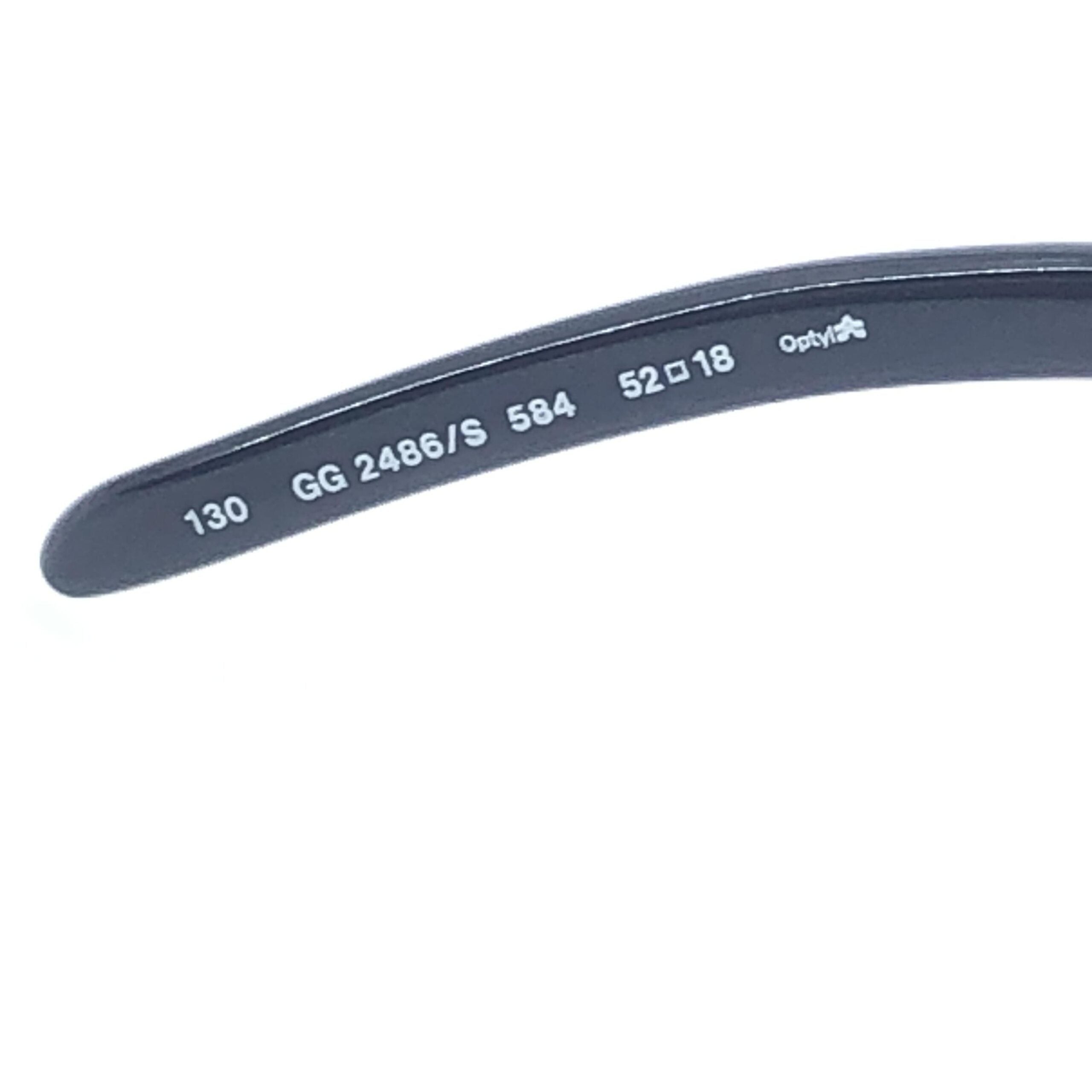 Gucci Black Sunglasses With Tinted Lenses