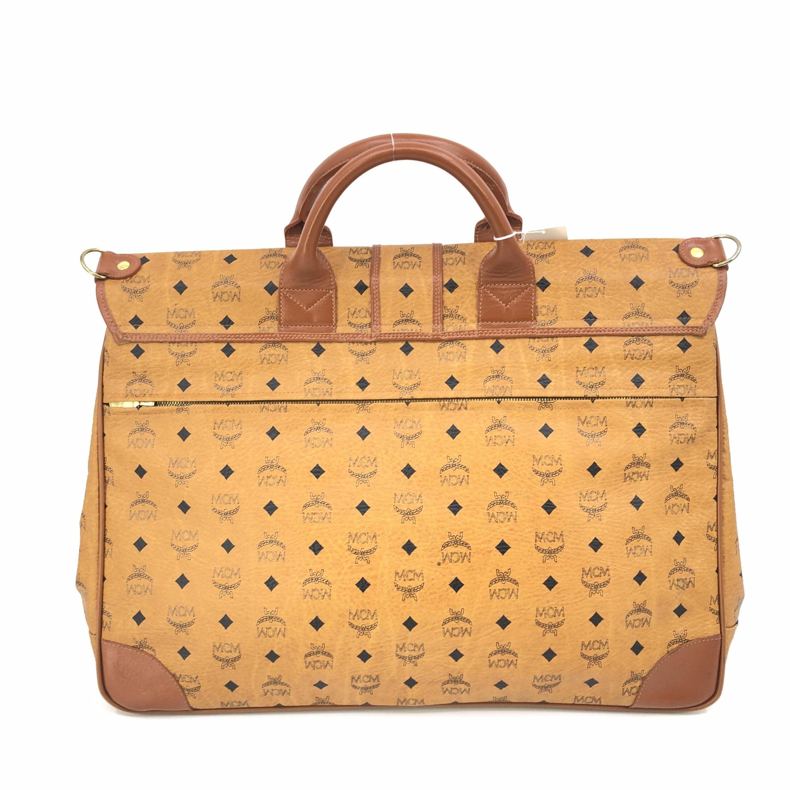 MCM Briefcase In Cognac Visetos