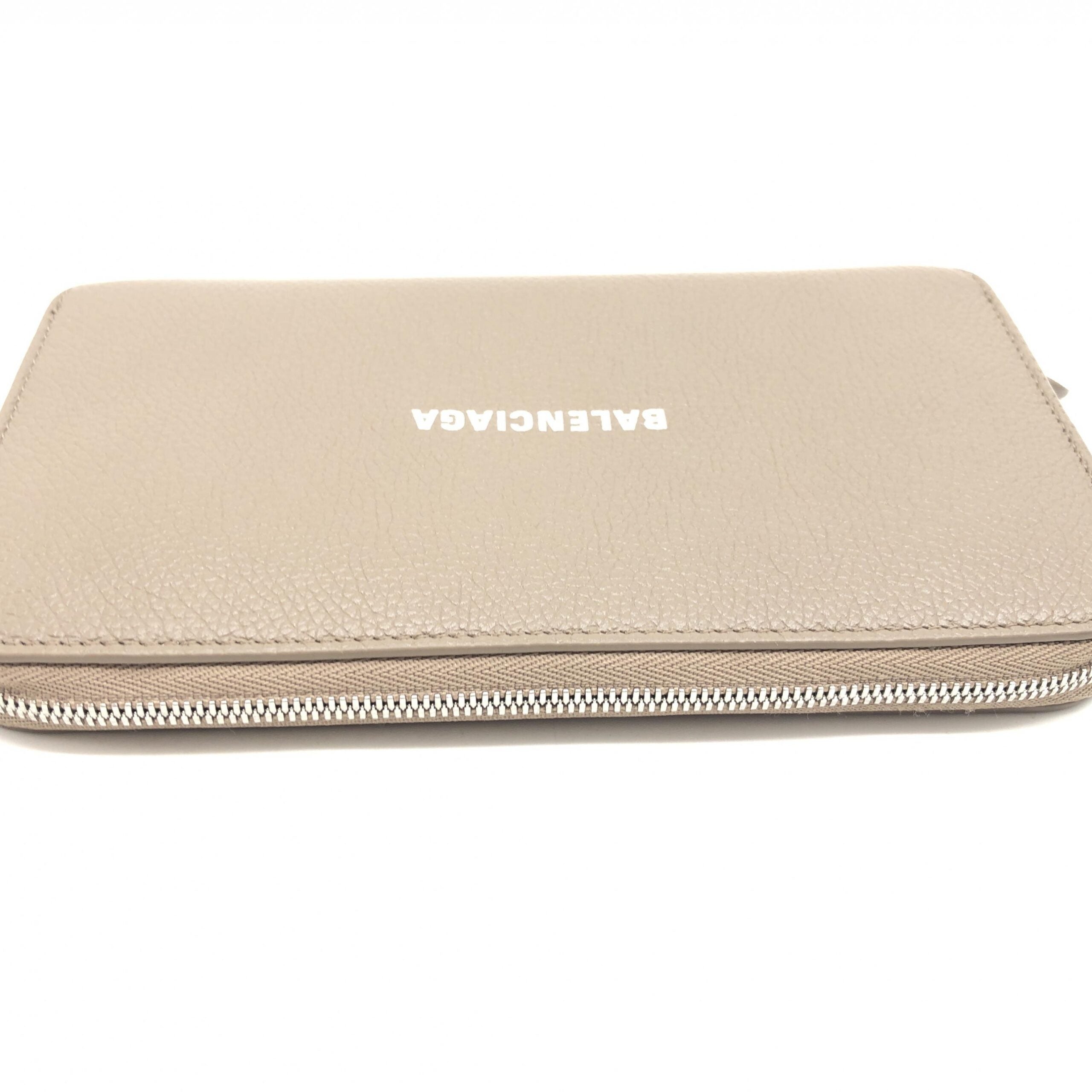 Balenciaga Calfskin Zip Around Wallet