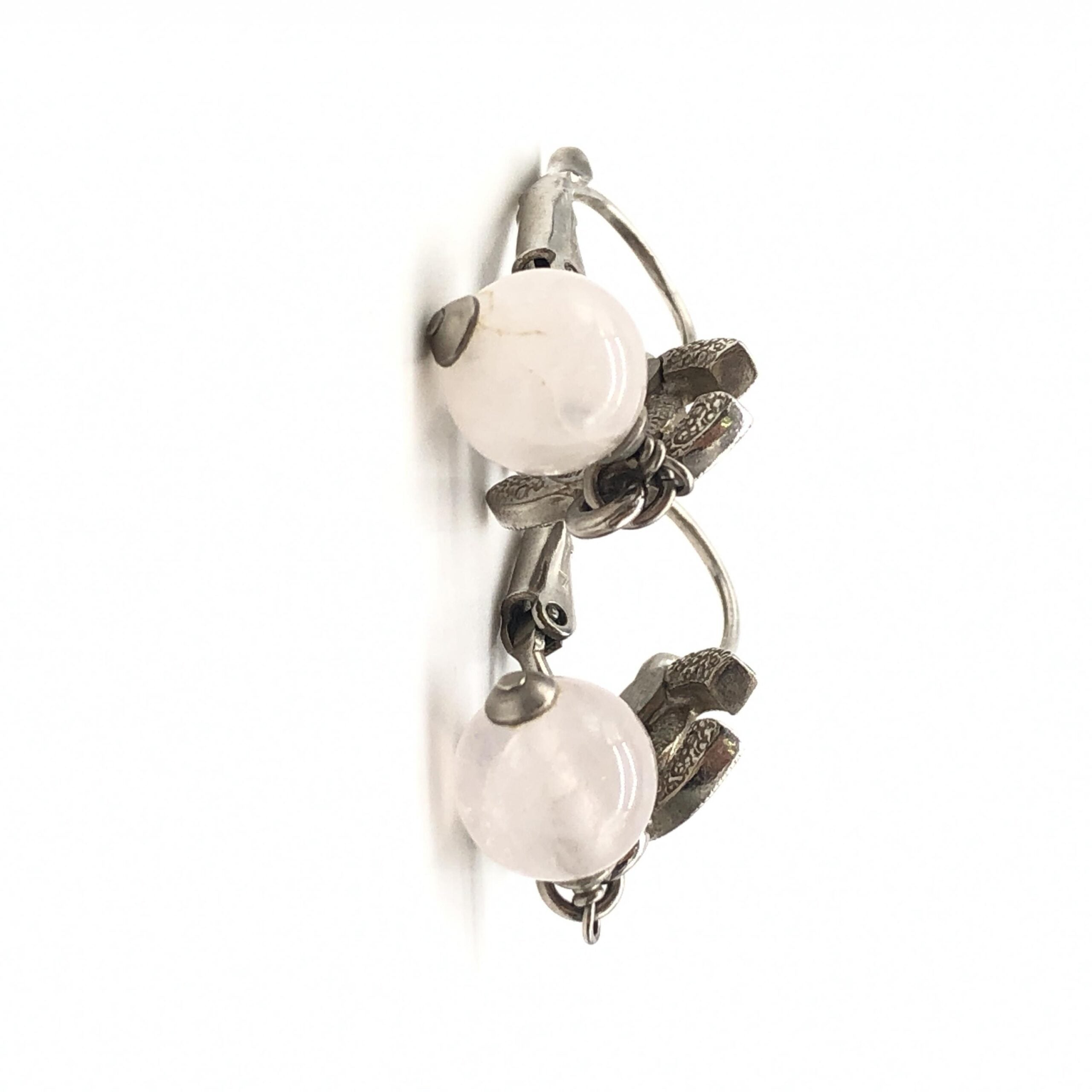 Chanel CC Crystal Faux Pearl Earrings