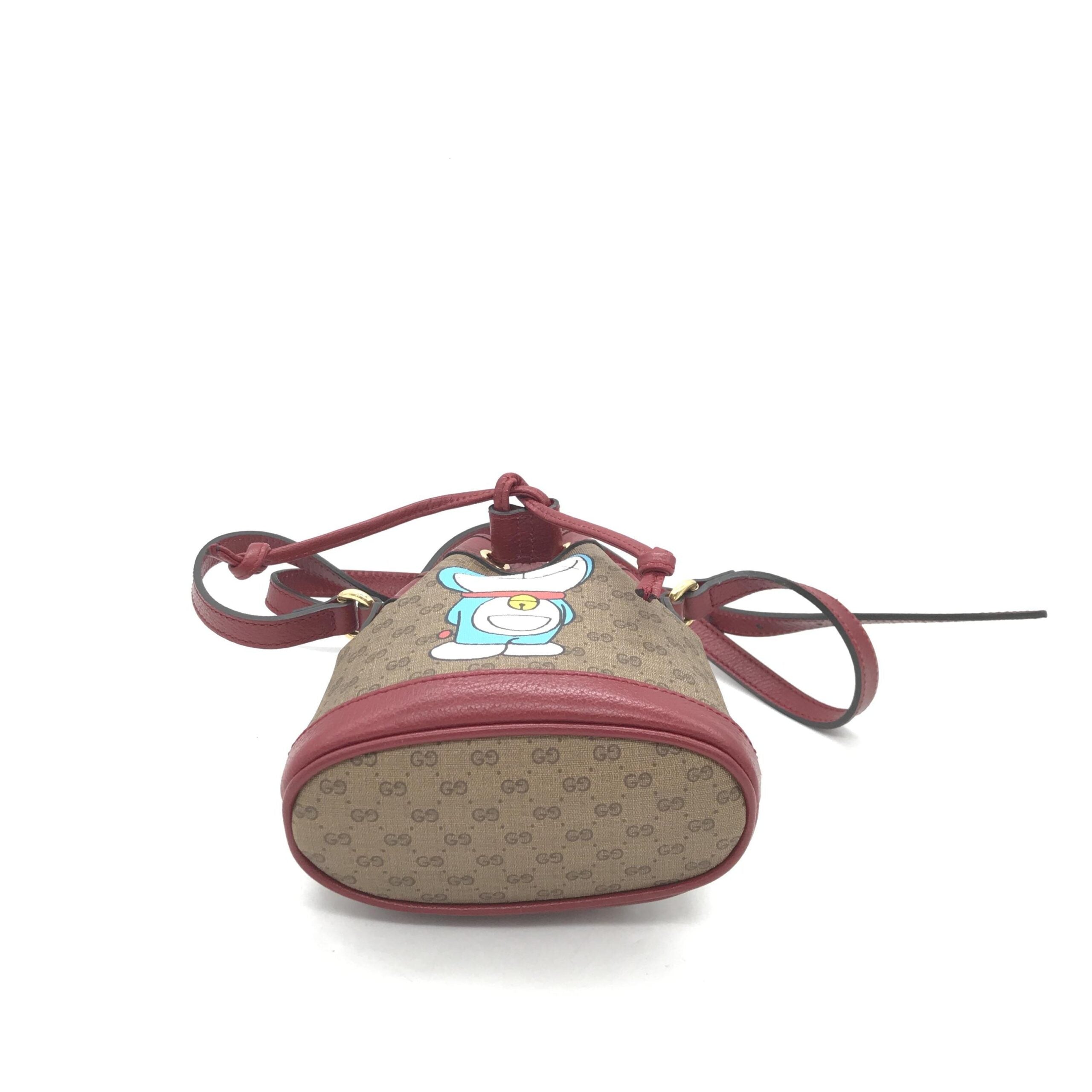 Doraemon X Gucci Coated Canvas Bucket Bag