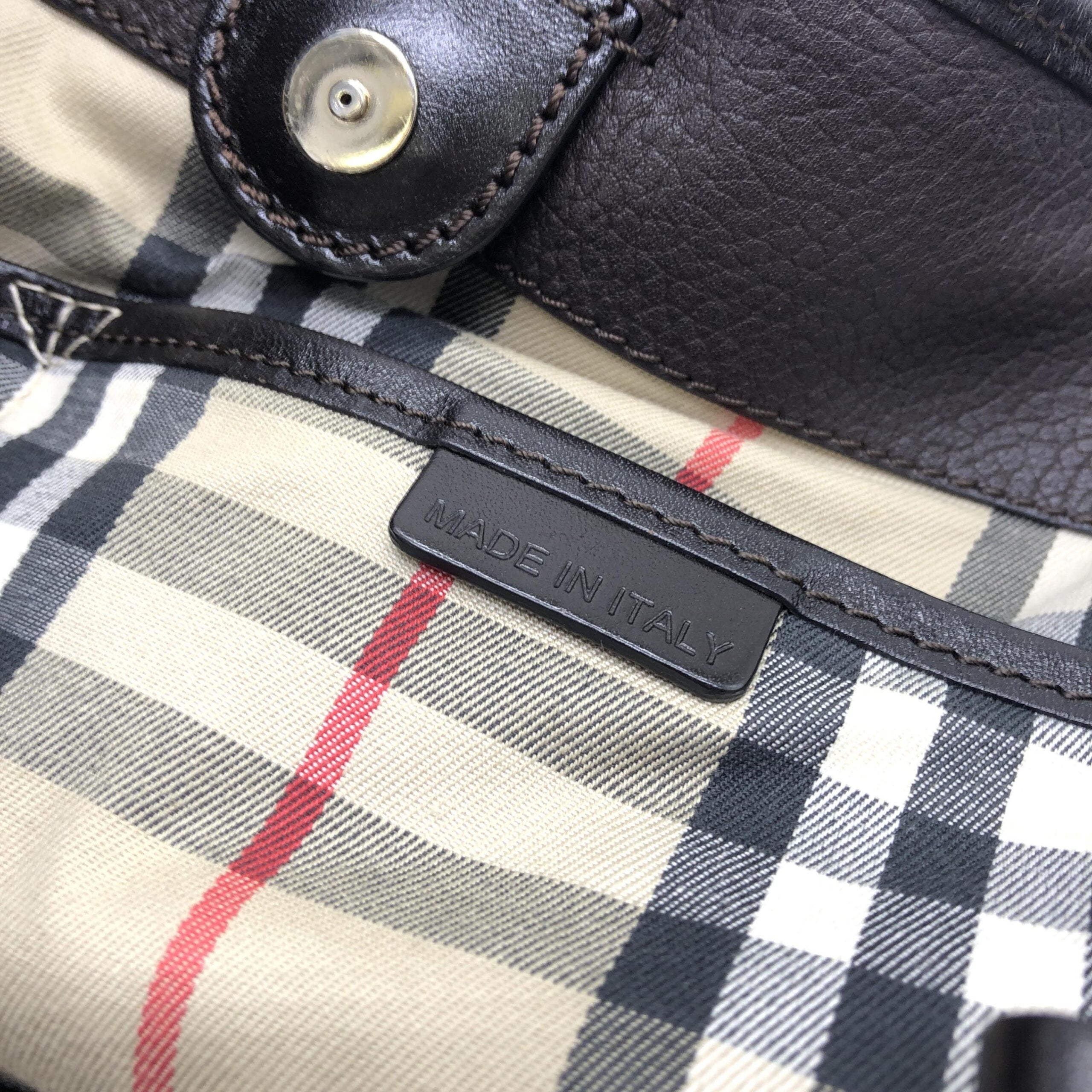 Burberry Dark Leather Tote