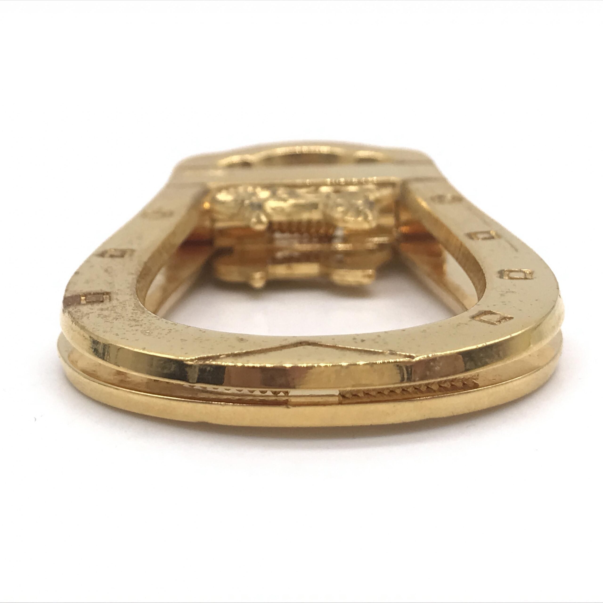 Celine Equestrian Design Money Clip, Gold Plated