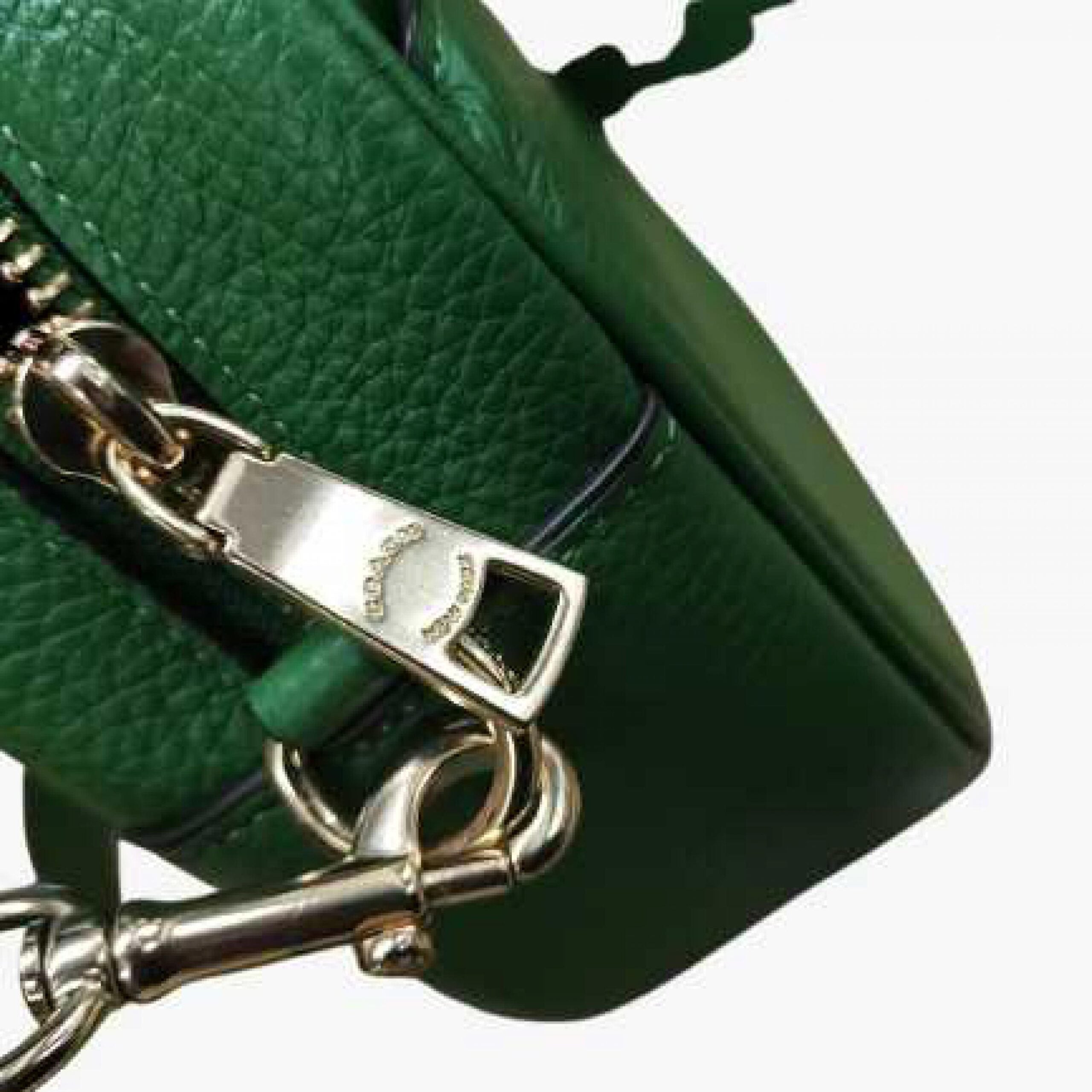 COACH Green Leather Crossbody Camera Bag