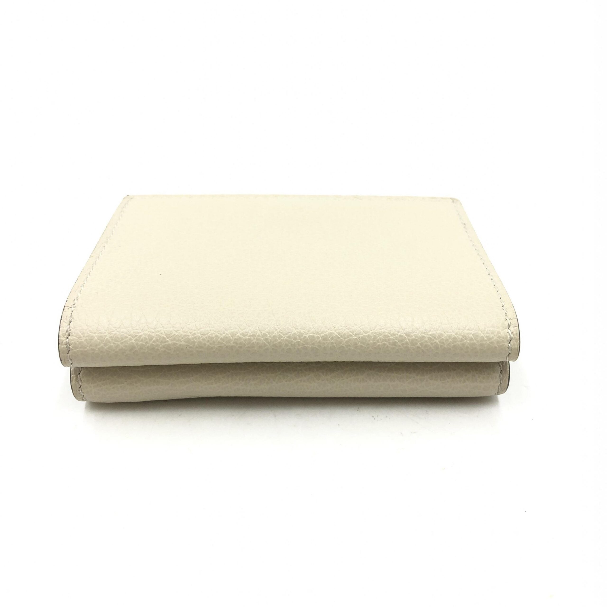 Gucci Ivory Leather Tri-Fold Wallet