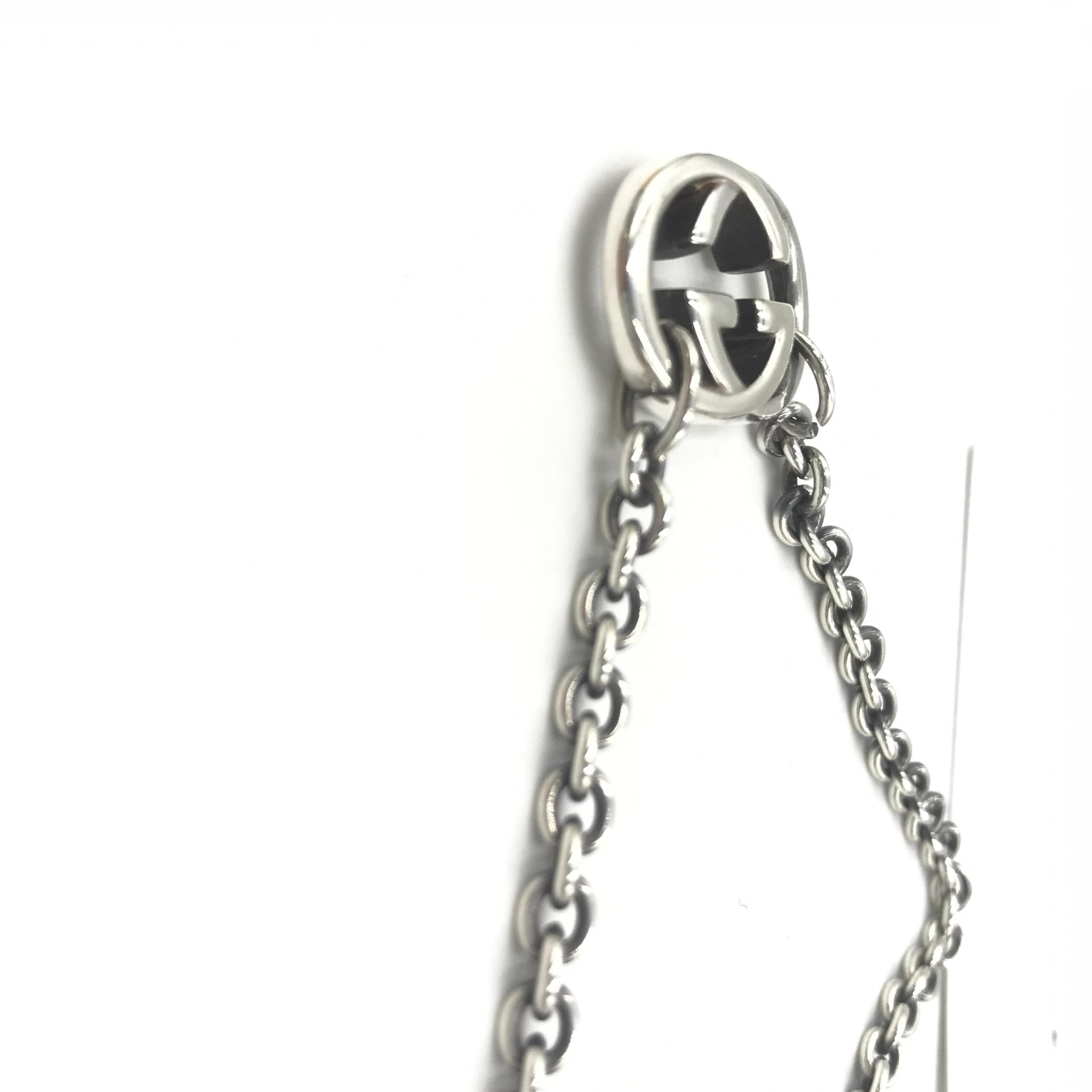 Gucci Interlocking G Silver Necklace Pendant