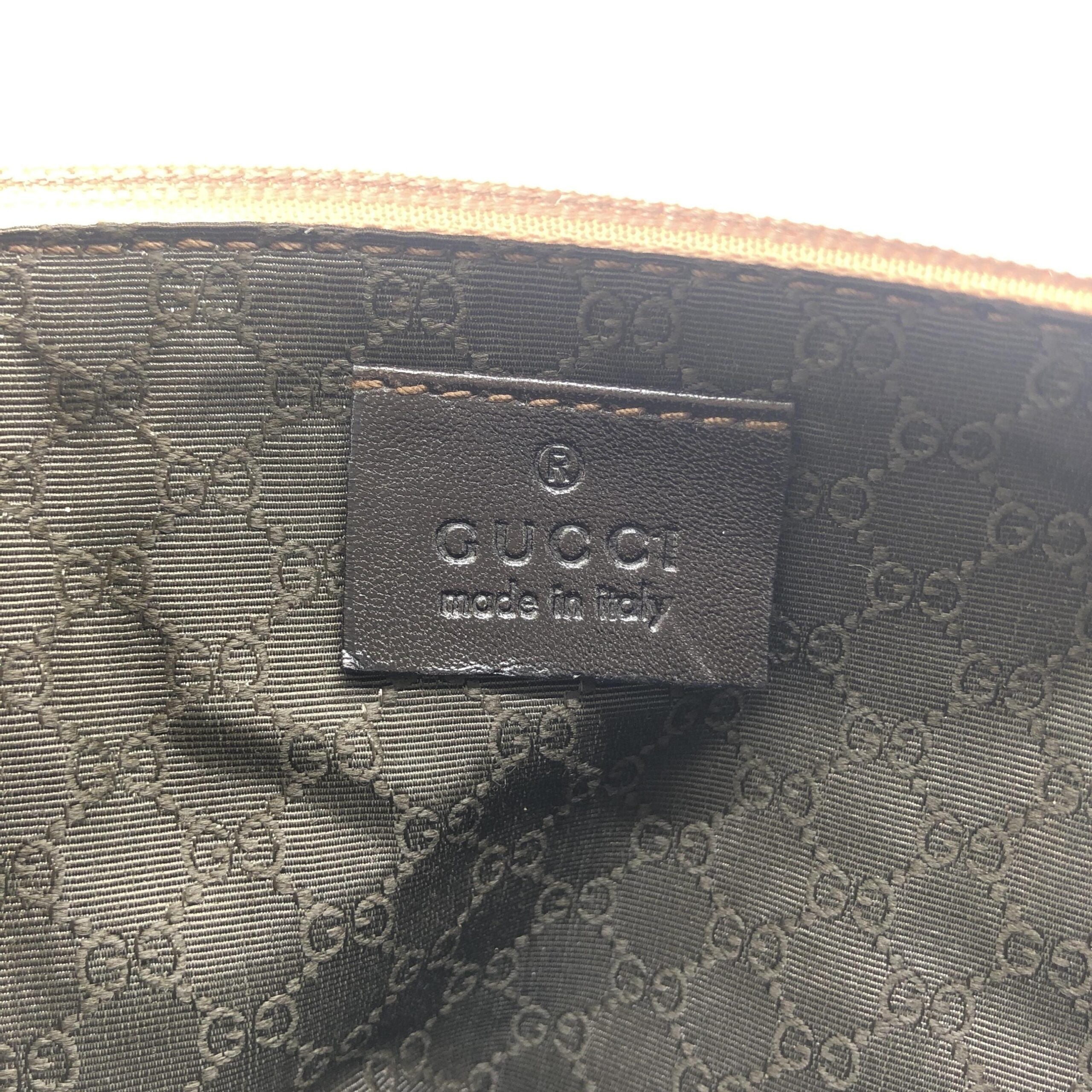 Gucci Light Beige Textured Leather Handbag
