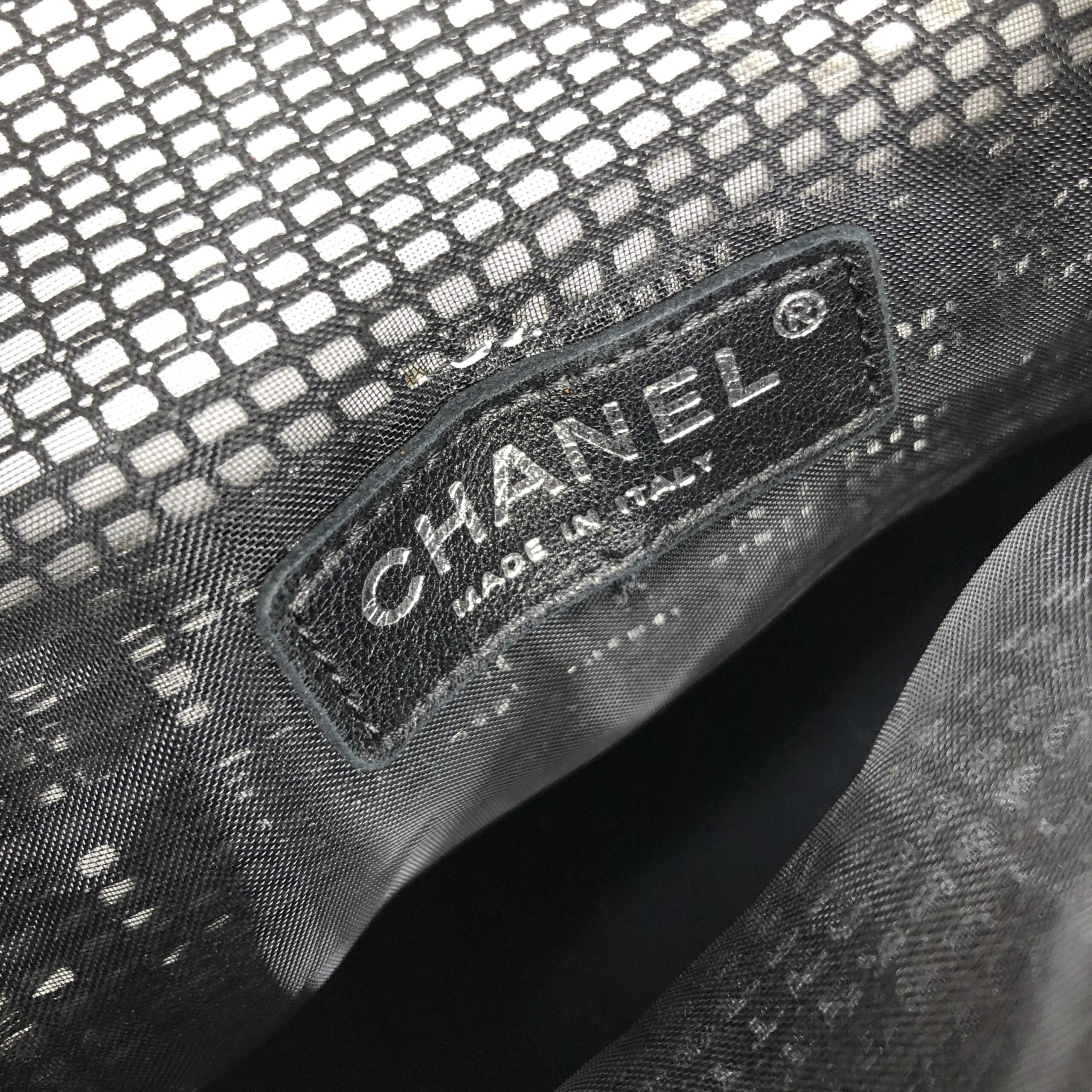 Chanel Mesh And Leather Bucket Bag