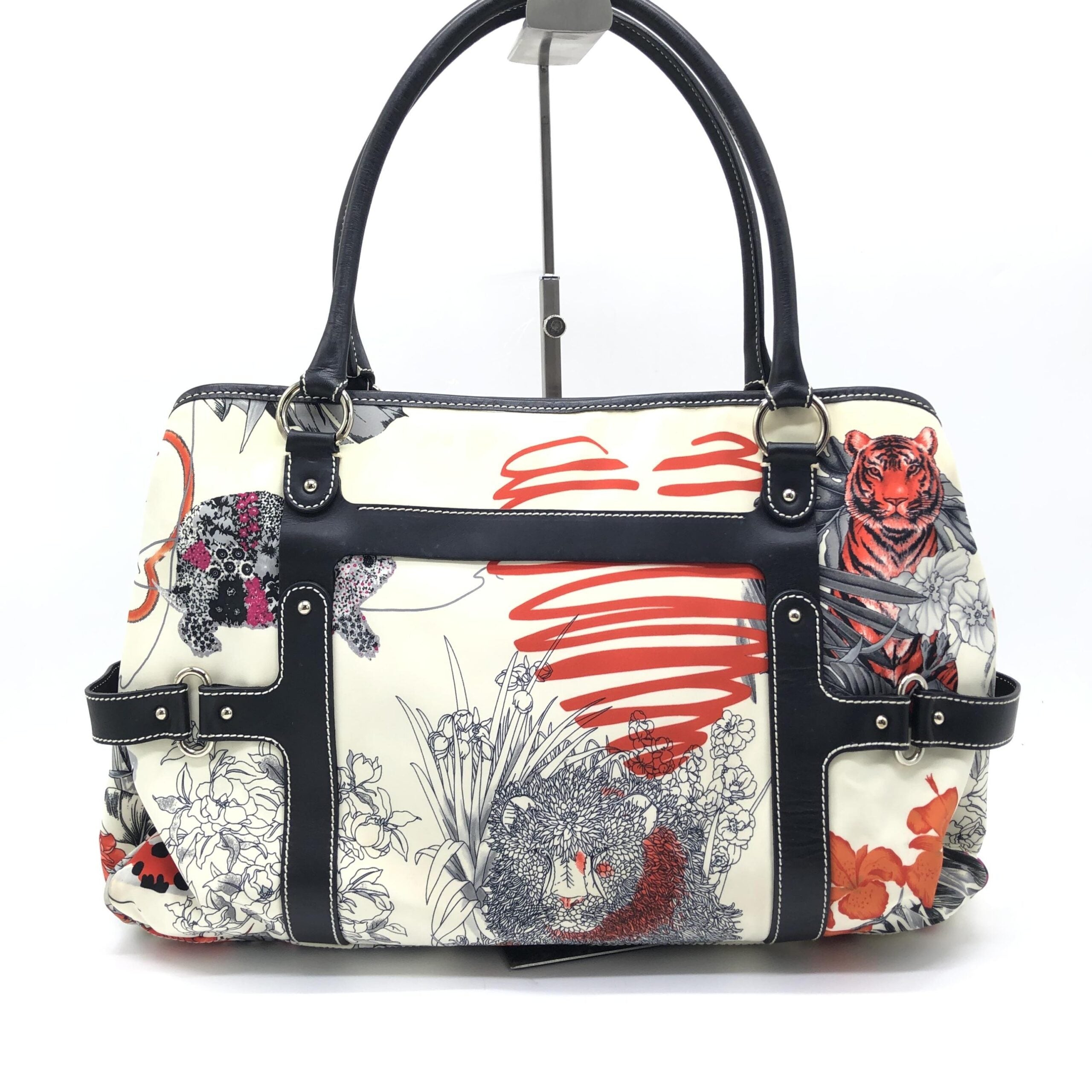 Salvatore Ferragamo Multicolor Nylon Fiera Print Shoulder Bag