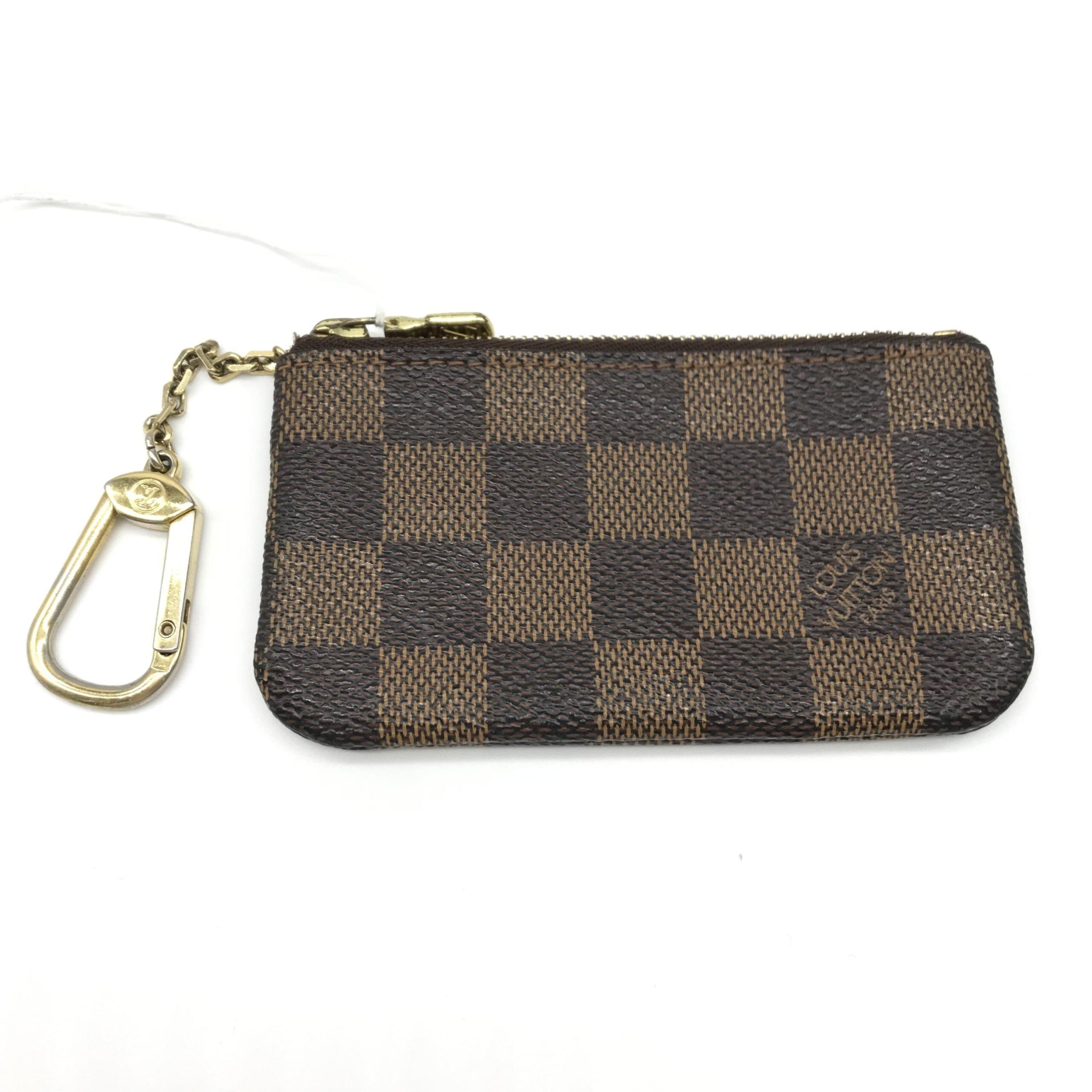 Louis Vuitton Pochette CléS Damier Ebene Canvas Key Pouch, GHW