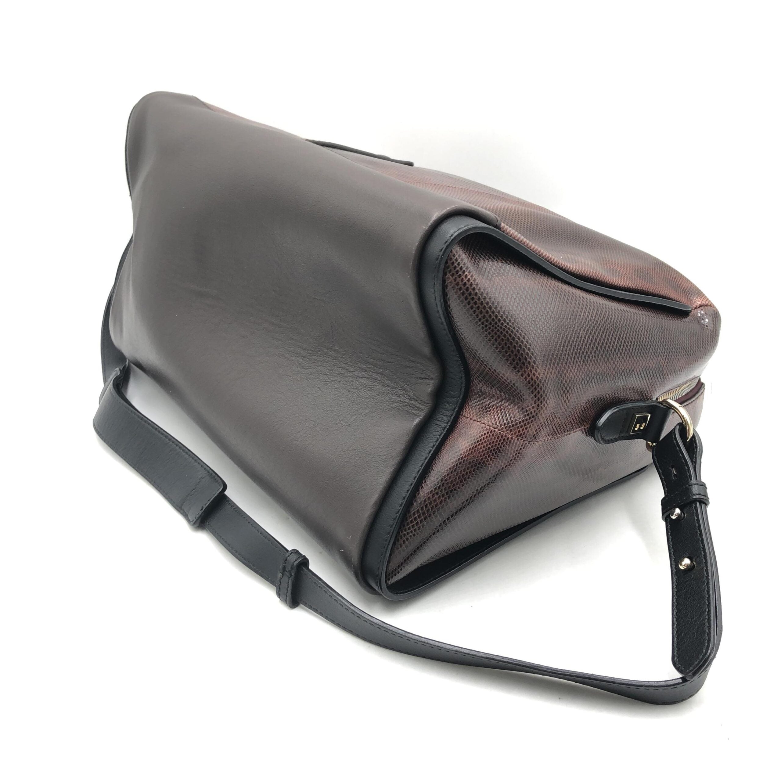 Bally Python Pattern 2WAY Boston Bag