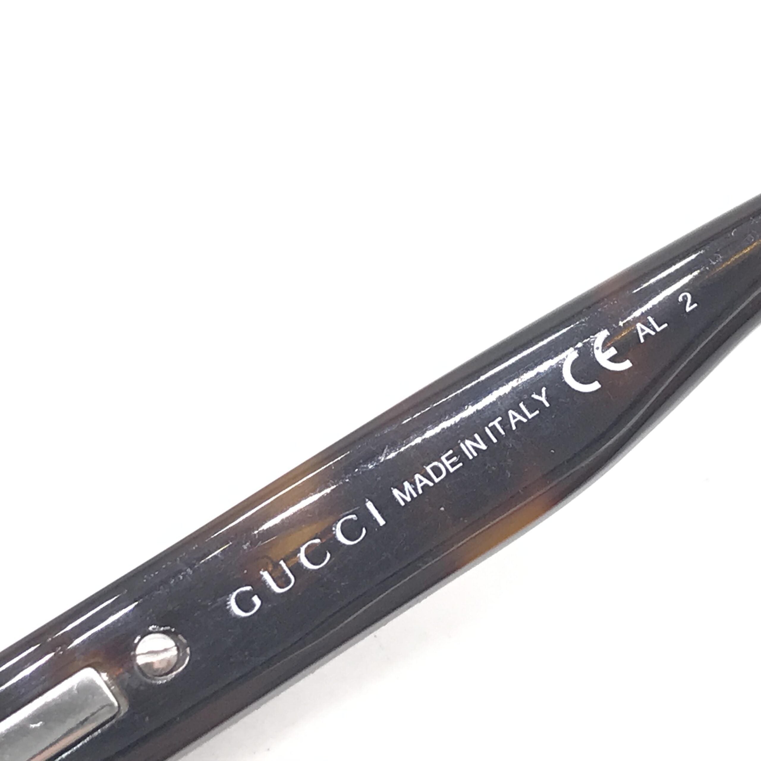 Gucci Rimless Sunglasses With Gradient Brown Lenses