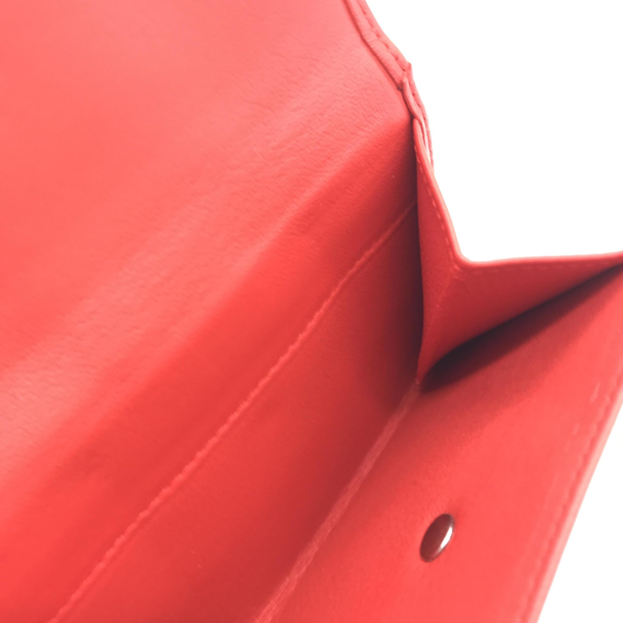 Loewe Red Leather Trifold Wallet