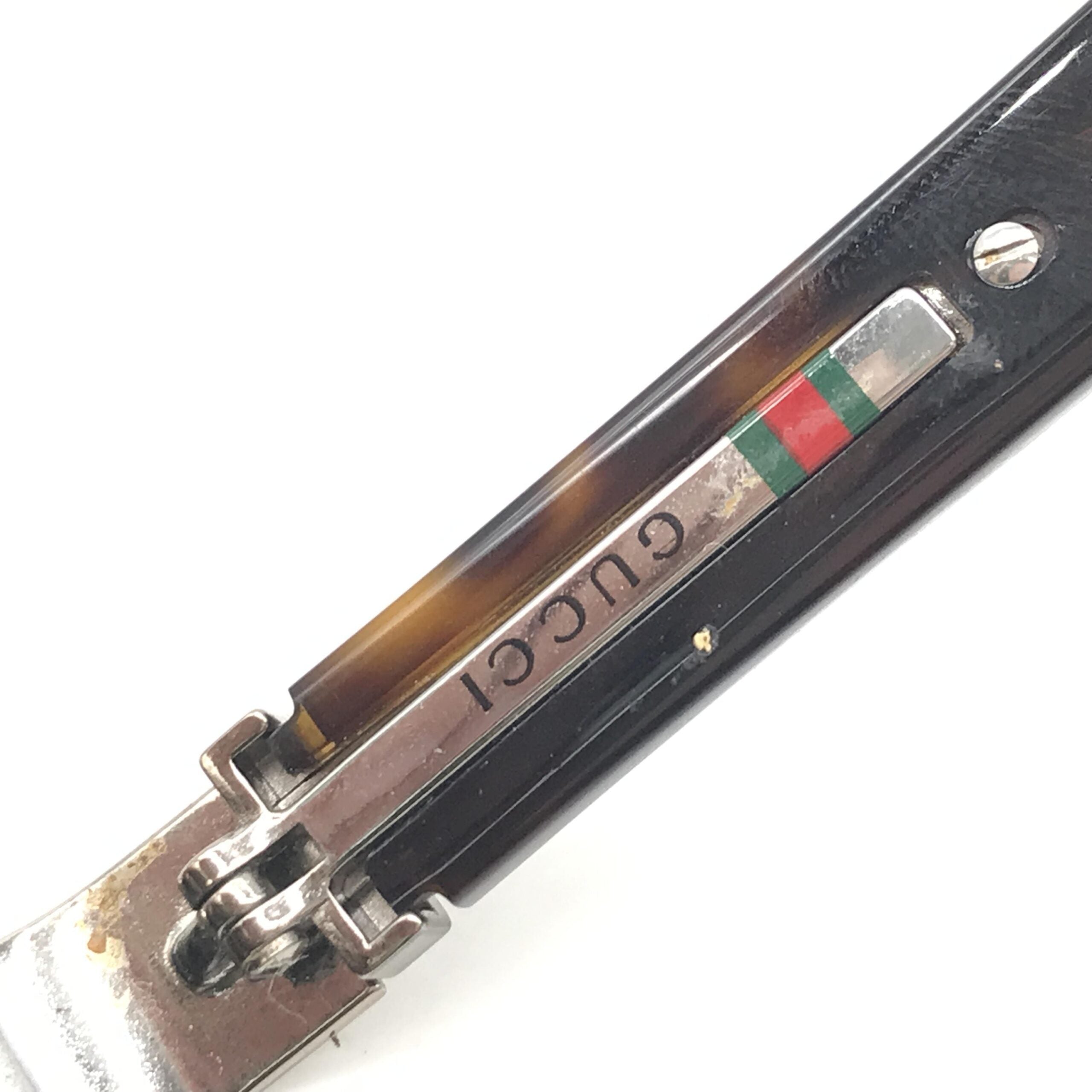 Gucci Rimless Sunglasses With Gradient Brown Lenses