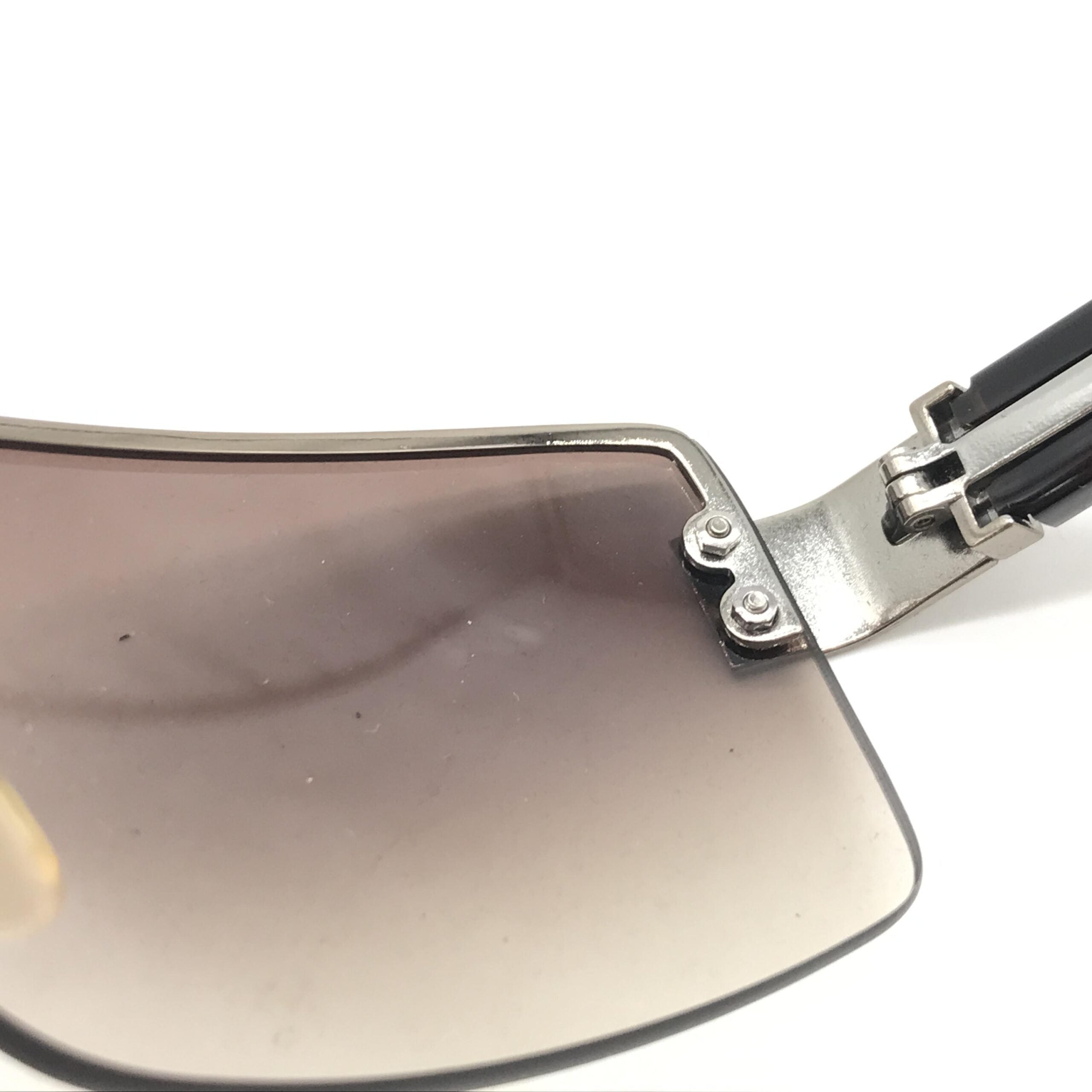 Gucci Rimless Sunglasses With Gradient Brown Lenses
