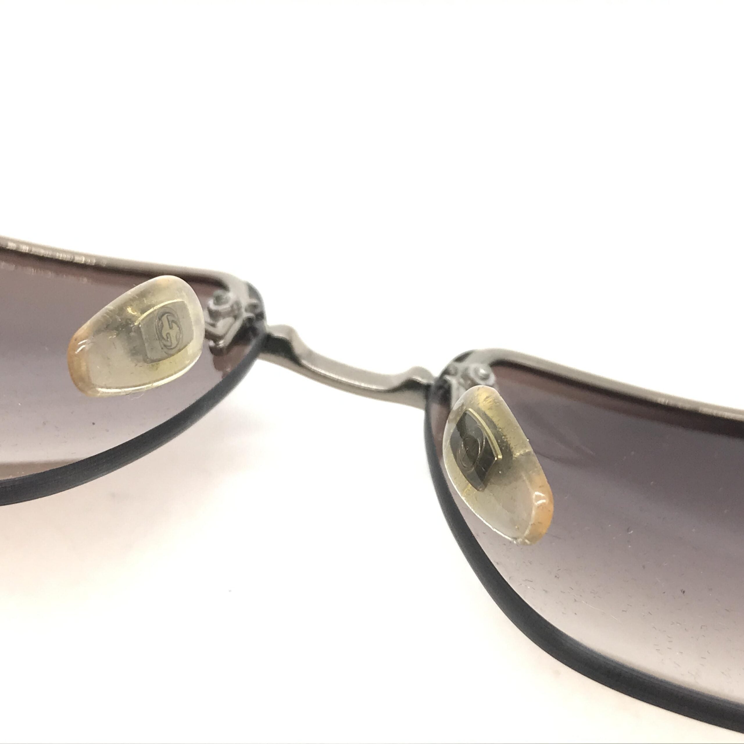 Gucci Rimless Sunglasses With Gradient Brown Lenses